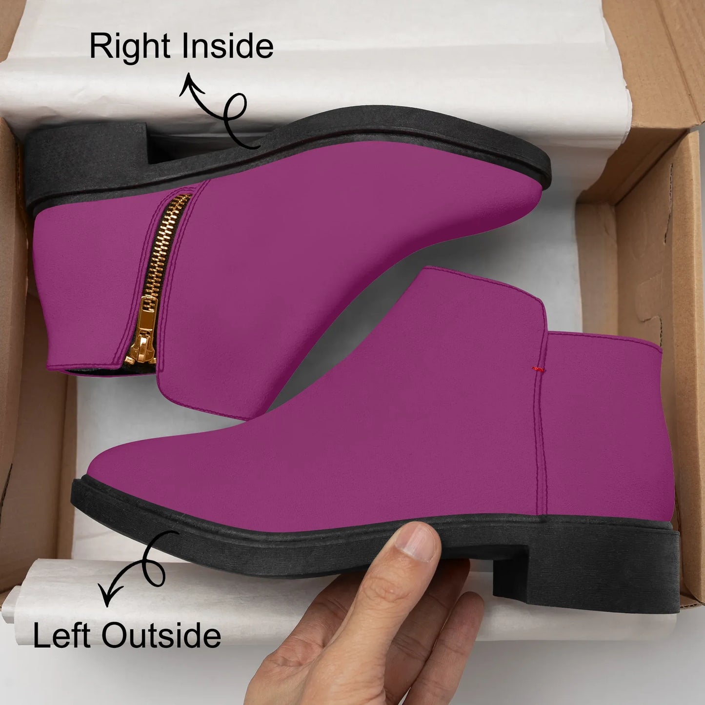 aubergine-elegante-reissverschluss-stiefeletten-stiefeletten-jlr-design-8 - JLR Design