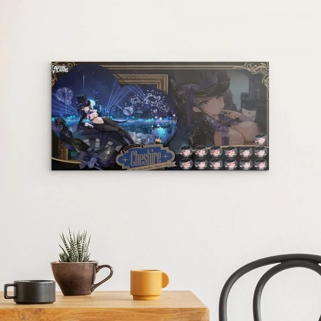 azur-lane-poster-the-cat-in-the-magic-hat-cheshire-metal-print-jlr-design-2 - JLR Design
