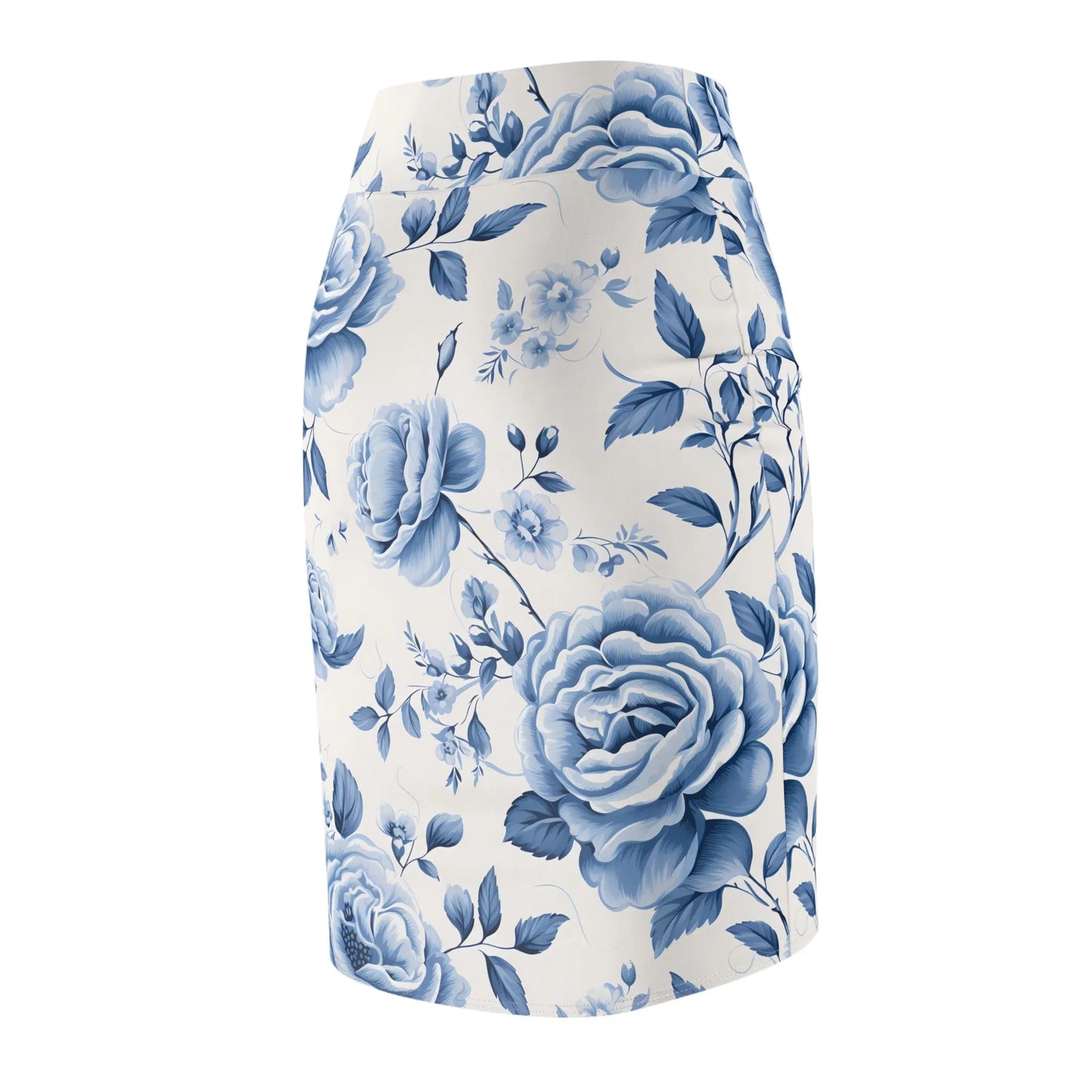 blaue-rose-v2-bleistiftrock-fur-damen-eleganter-mid-waist-rock-mit-stretch-komfort-bleistiftrock-jlr-design-4 - JLR Design
