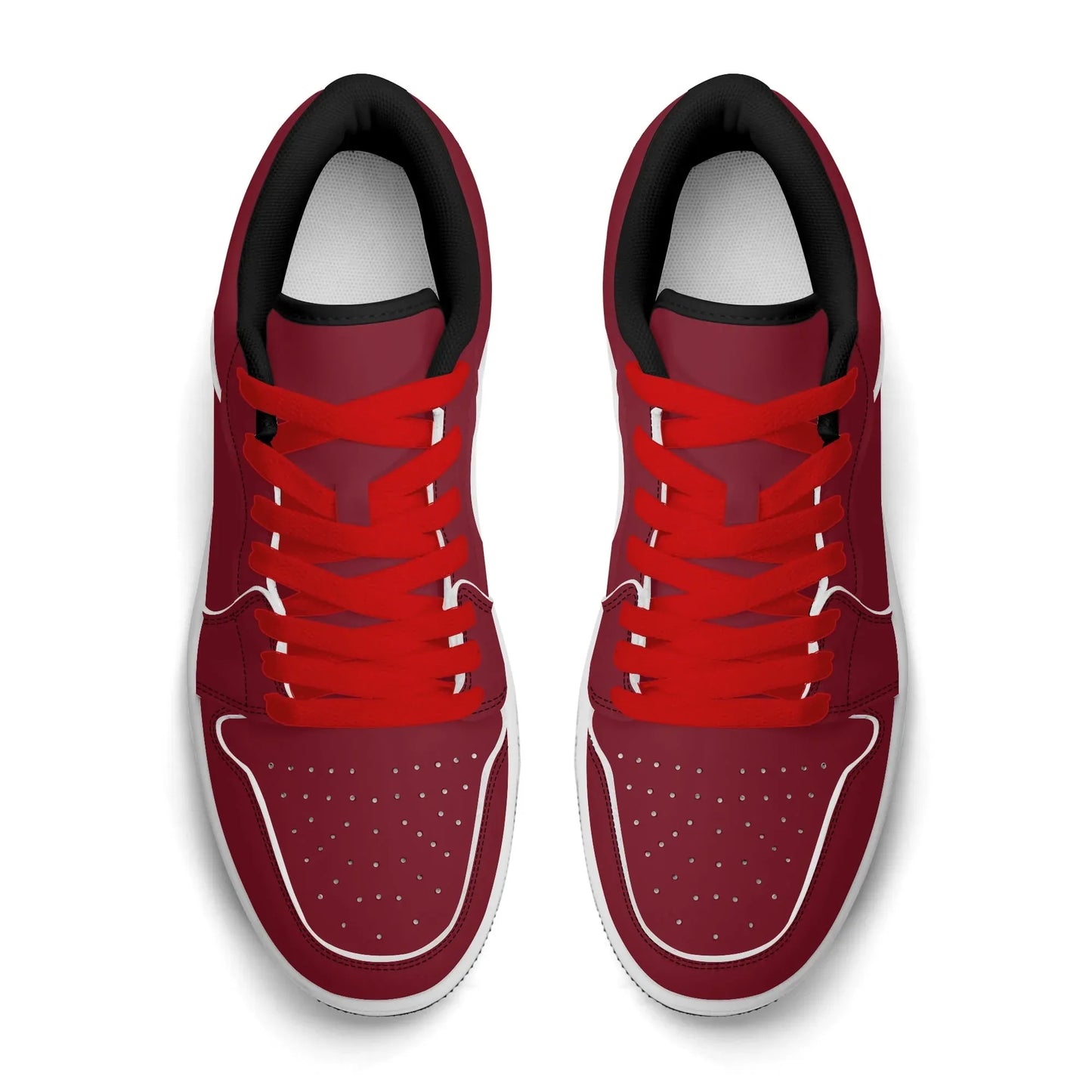 burgund-low-top-leder-sneaker-fur-damen-sneaker-jlr-design-14 - JLR Design