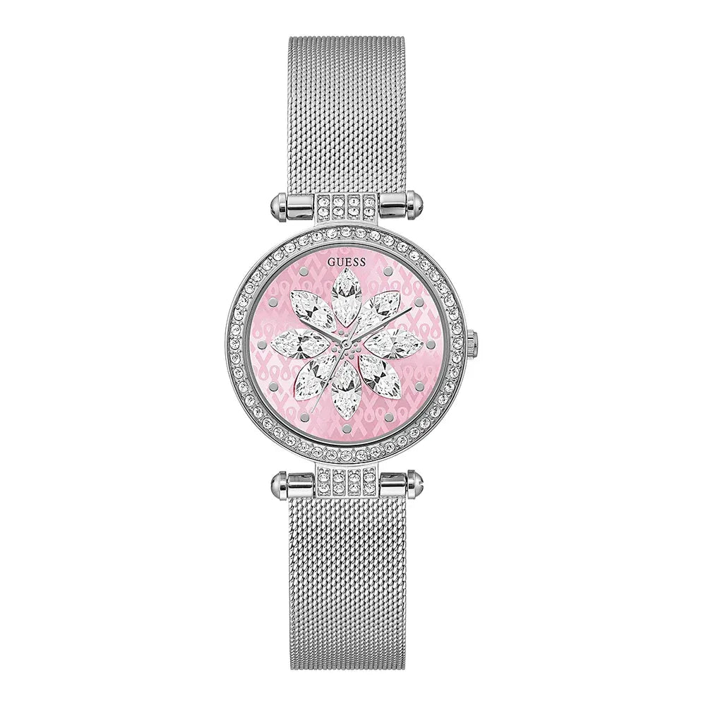 guess-damen-uhr-mit-pinkem-zifferblatt-and-glitzer-markenuhren-jlr-design-1 - JLR Design