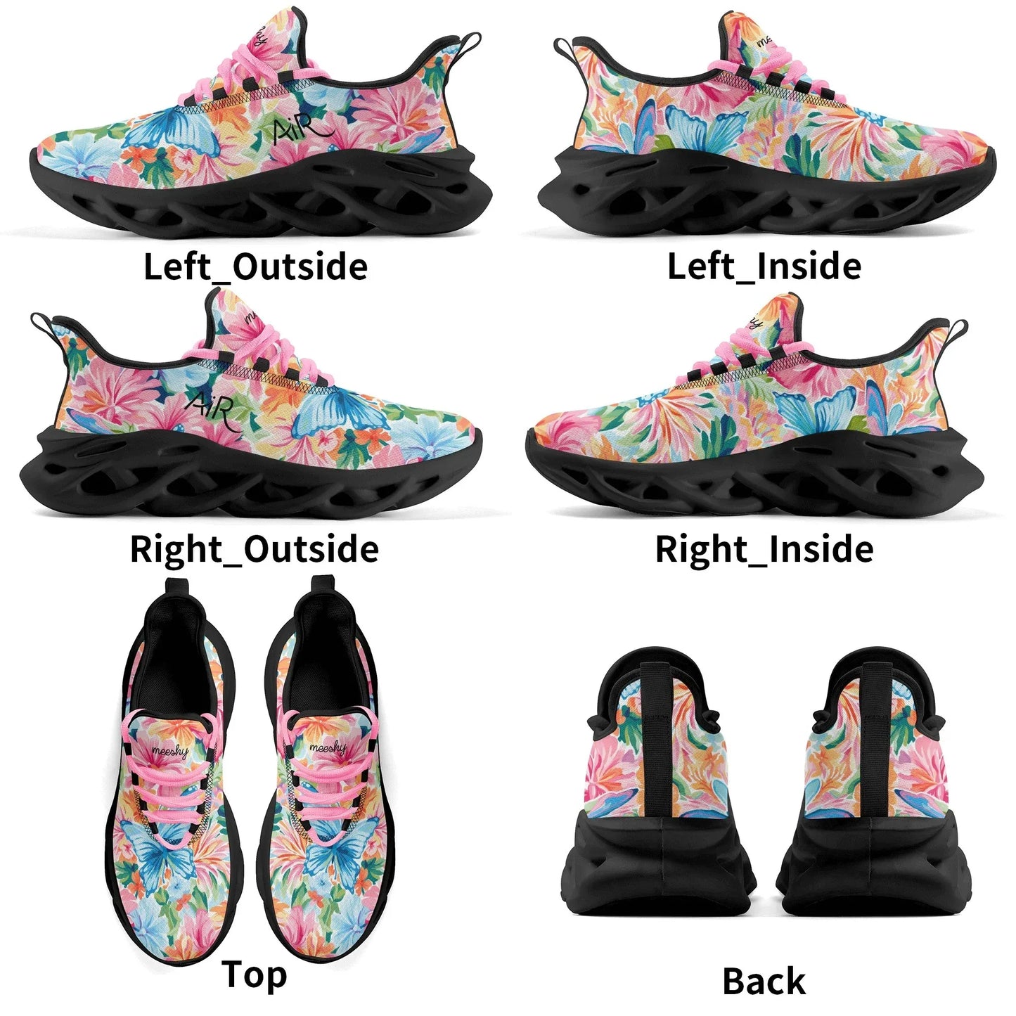 meeshy-air-athletic-sneaker-colorful-butterfly-v1-damen-sneaker-jlr-design-18 - JLR Design