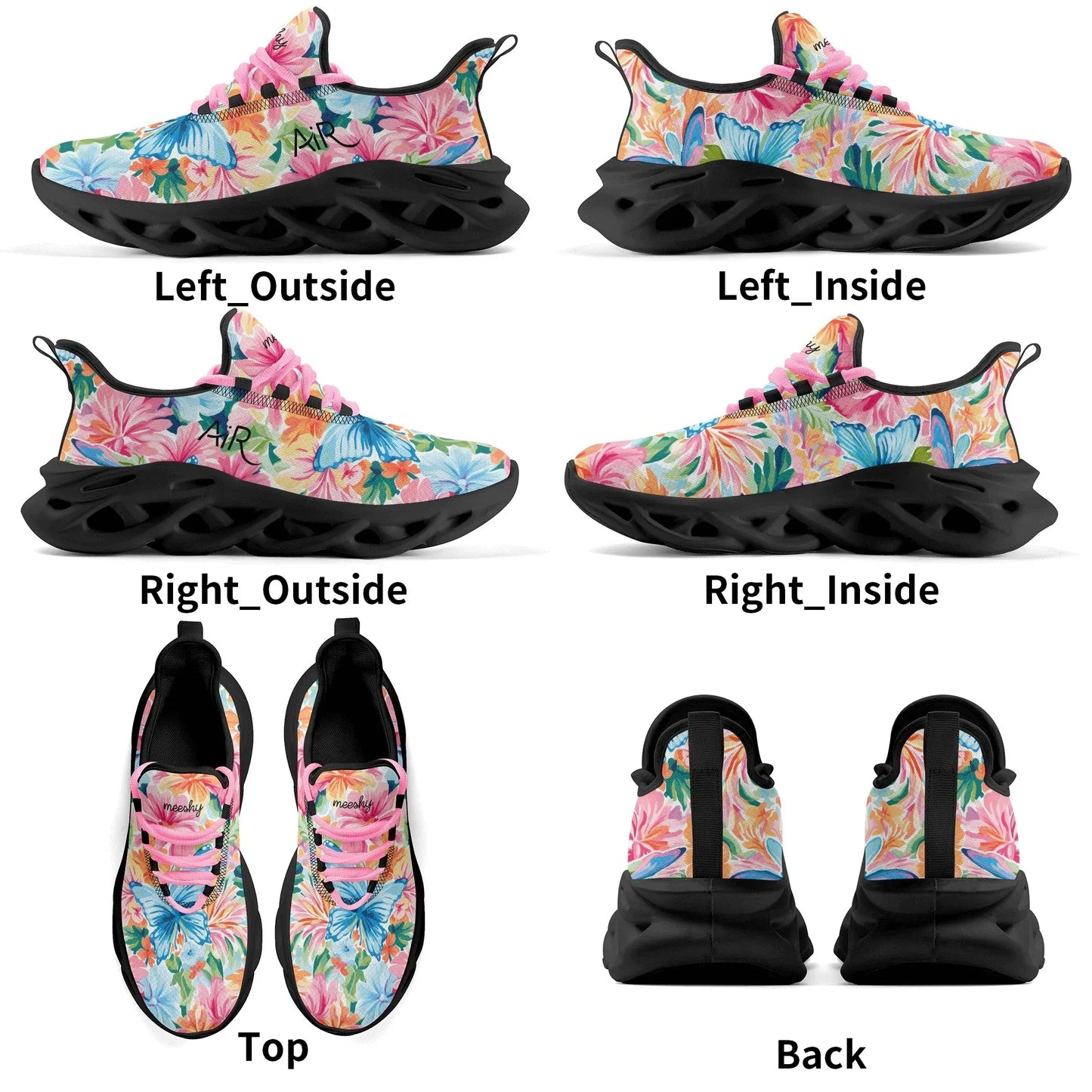 meeshy-air-athletic-sneaker-colorful-butterfly-v1-herren-sneaker-jlr-design-20 - JLR Design