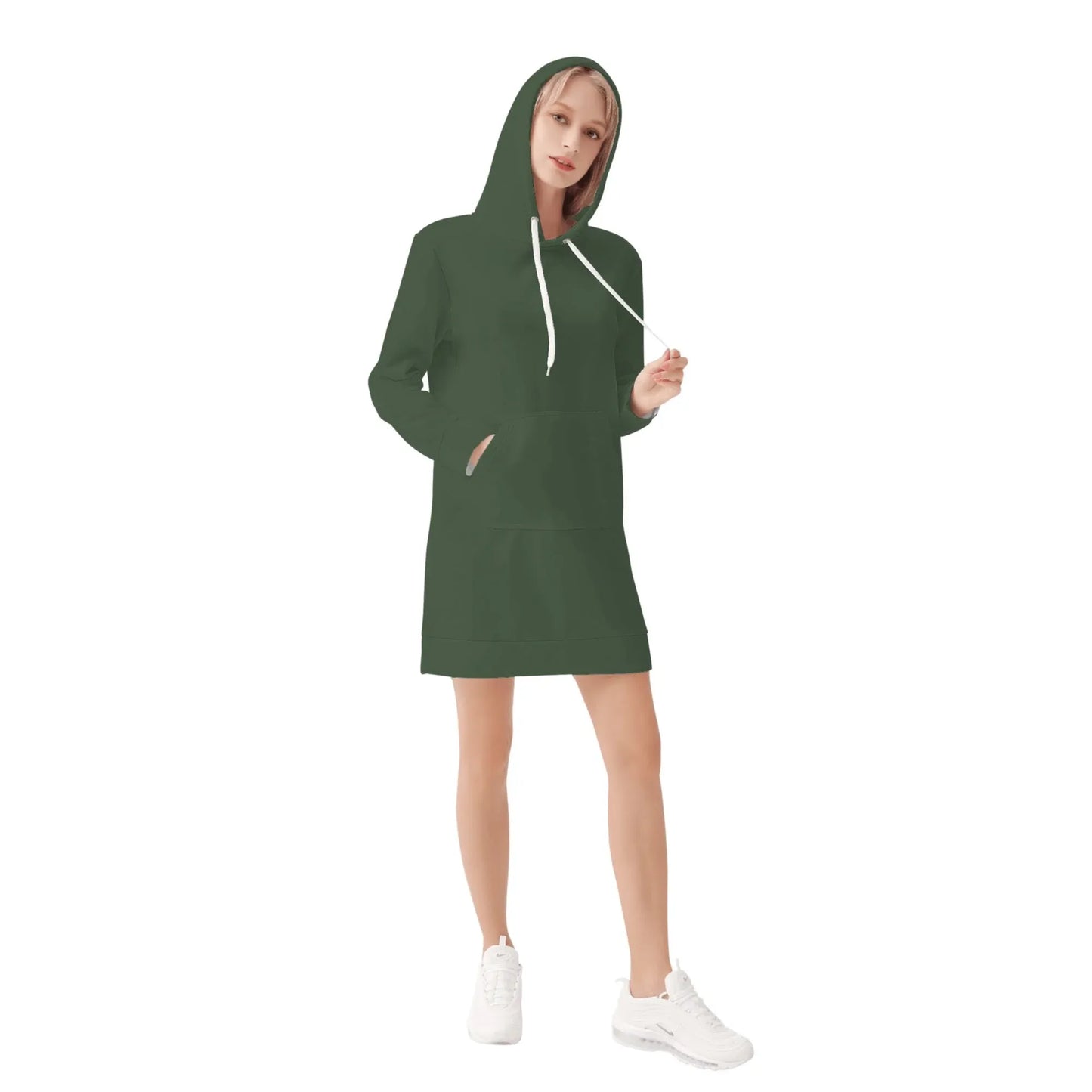 myrte-damen-hoodiekleid-warmes-velvet-kapuzenkleid-aus-weichem-samt-fleece-hoodiekleid-jlr-design-4 - JLR Design