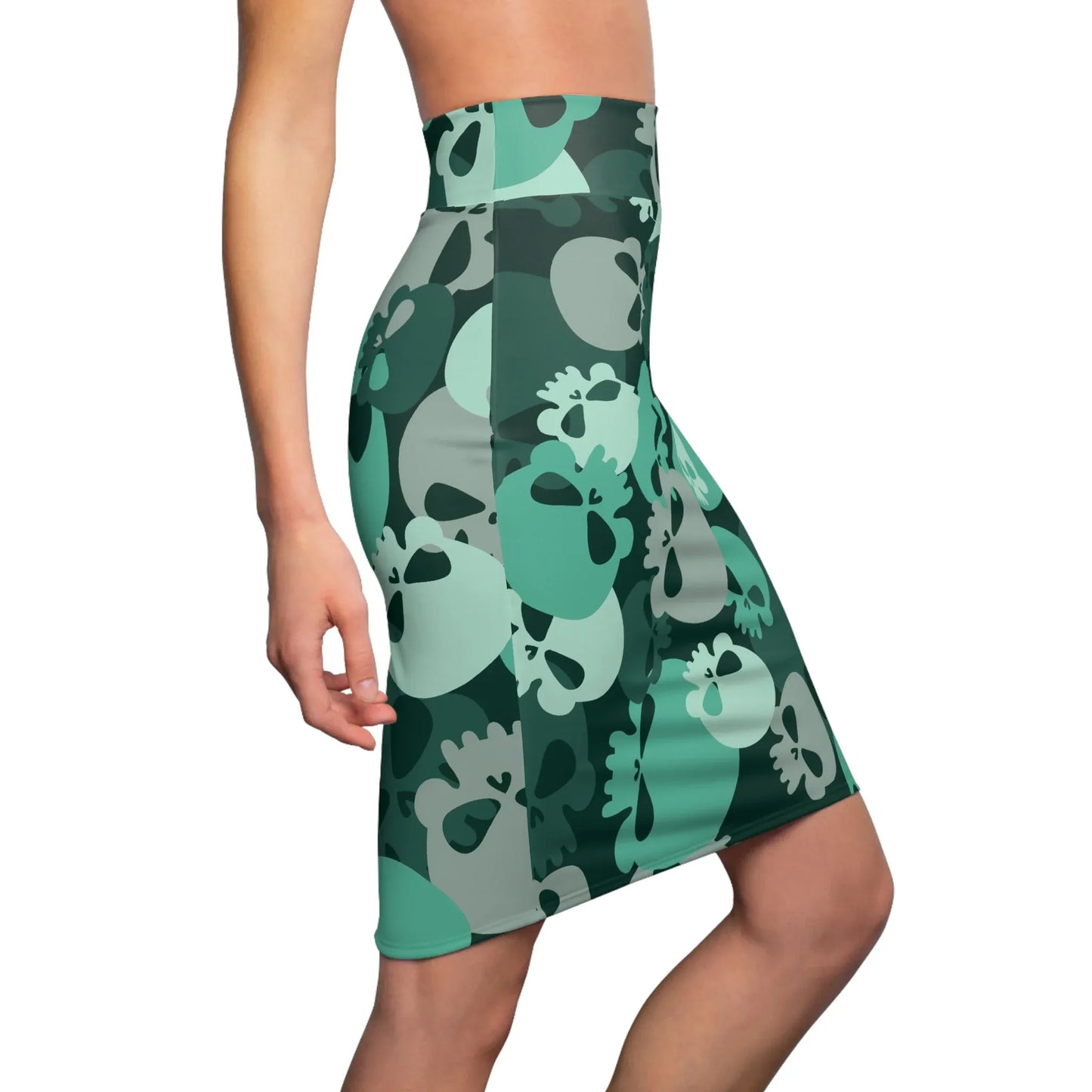 niagara-skull-bleistiftrock-fur-damen-eleganter-mid-waist-rock-mit-stretch-komfort-bleistiftrock-jlr-design-7 - JLR Design