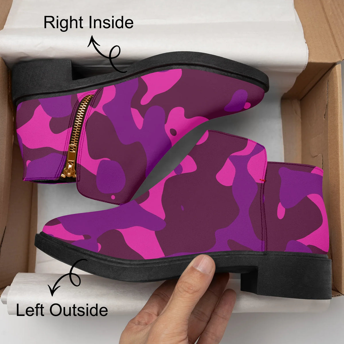 pink-camouflage-elegante-reissverschluss-stiefeletten-stiefeletten-jlr-design-jlr-design-de-8 - JLR Design
