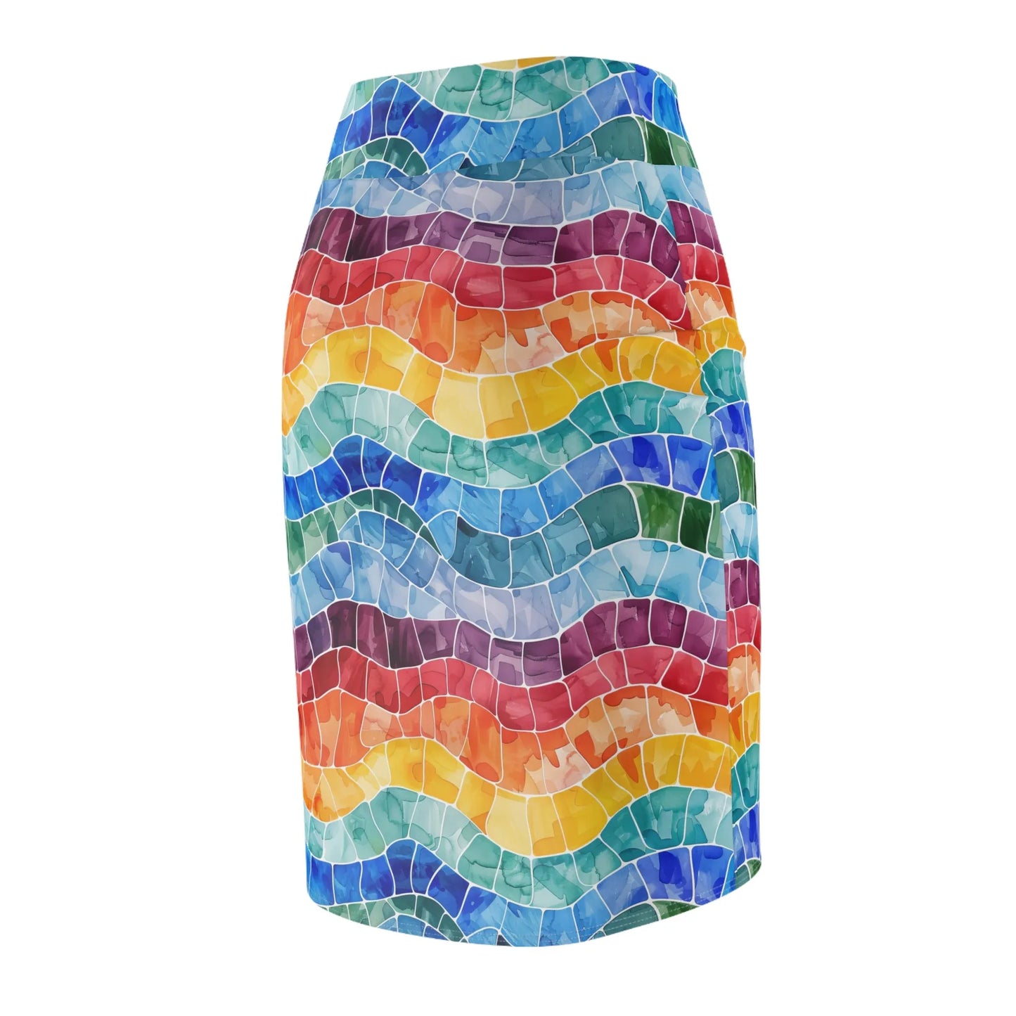 regenbogen-mosaik-bleistiftrock-fur-damen-eleganter-mid-waist-rock-mit-stretch-komfort-bleistiftrock-jlr-design-7 - JLR Design