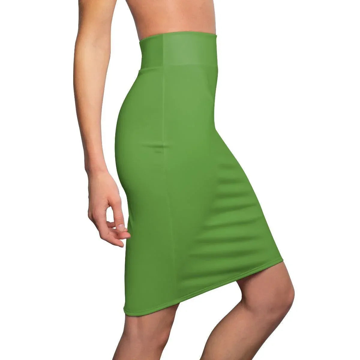 gruner-bleistiftrock-fur-damen-eleganter-mid-waist-rock-mit-stretch-komfort-bleistiftrock-jlr-design-6 - JLR Design