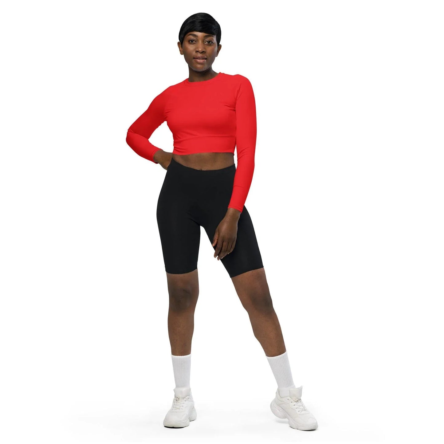 alizarinrot-long-sleeve-damen-crop-top-long-sleeve-crop-top-jlr-design-2 - JLR Design