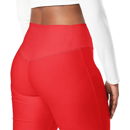 alizarinrote-high-waist-flare-leggings-flare-leggings-jlr-design-6 - JLR Design