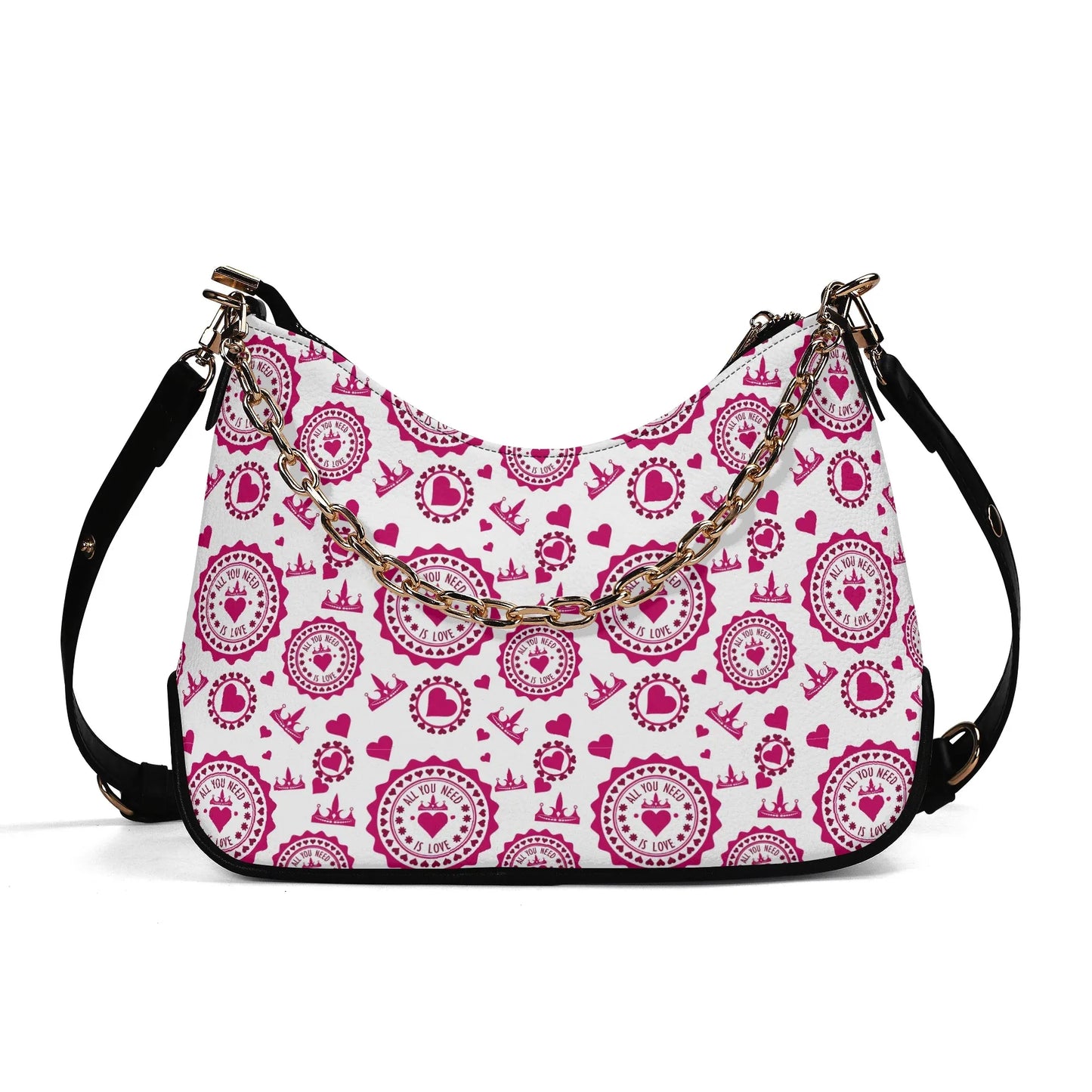 all-you-need-is-love-elegante-umhangetasche-mit-kette-umhangetasche-jlr-design-1 - JLR Design