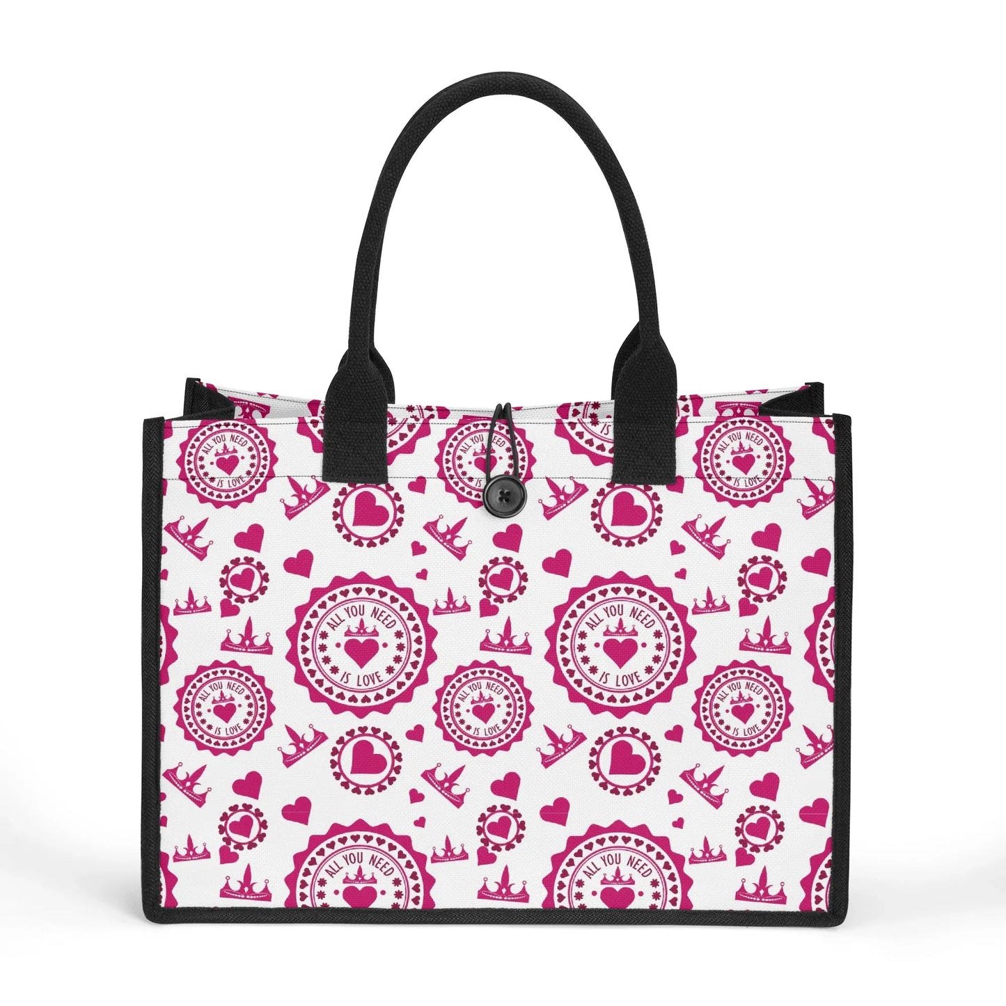 all-you-need-is-love-premium-canvas-shopper-tasche-tragetasche-jlr-design-1 - JLR Design