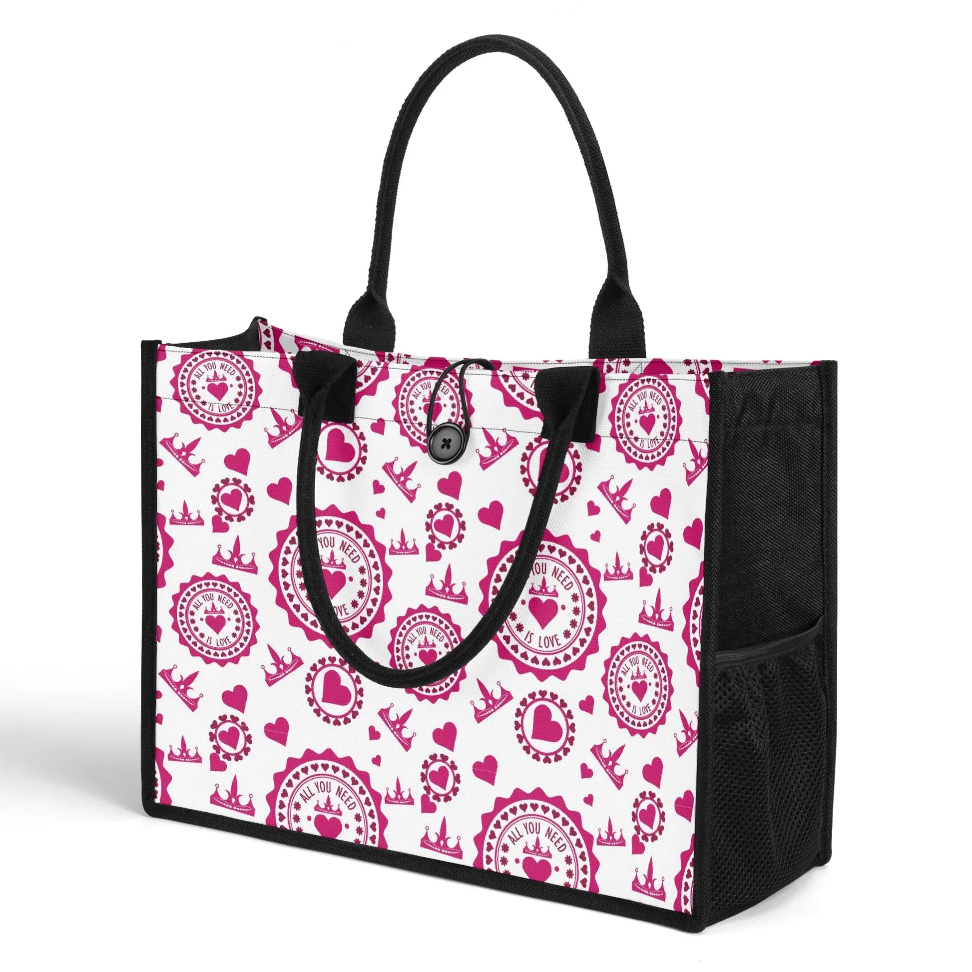 all-you-need-is-love-premium-canvas-shopper-tasche-tragetasche-jlr-design-3 - JLR Design