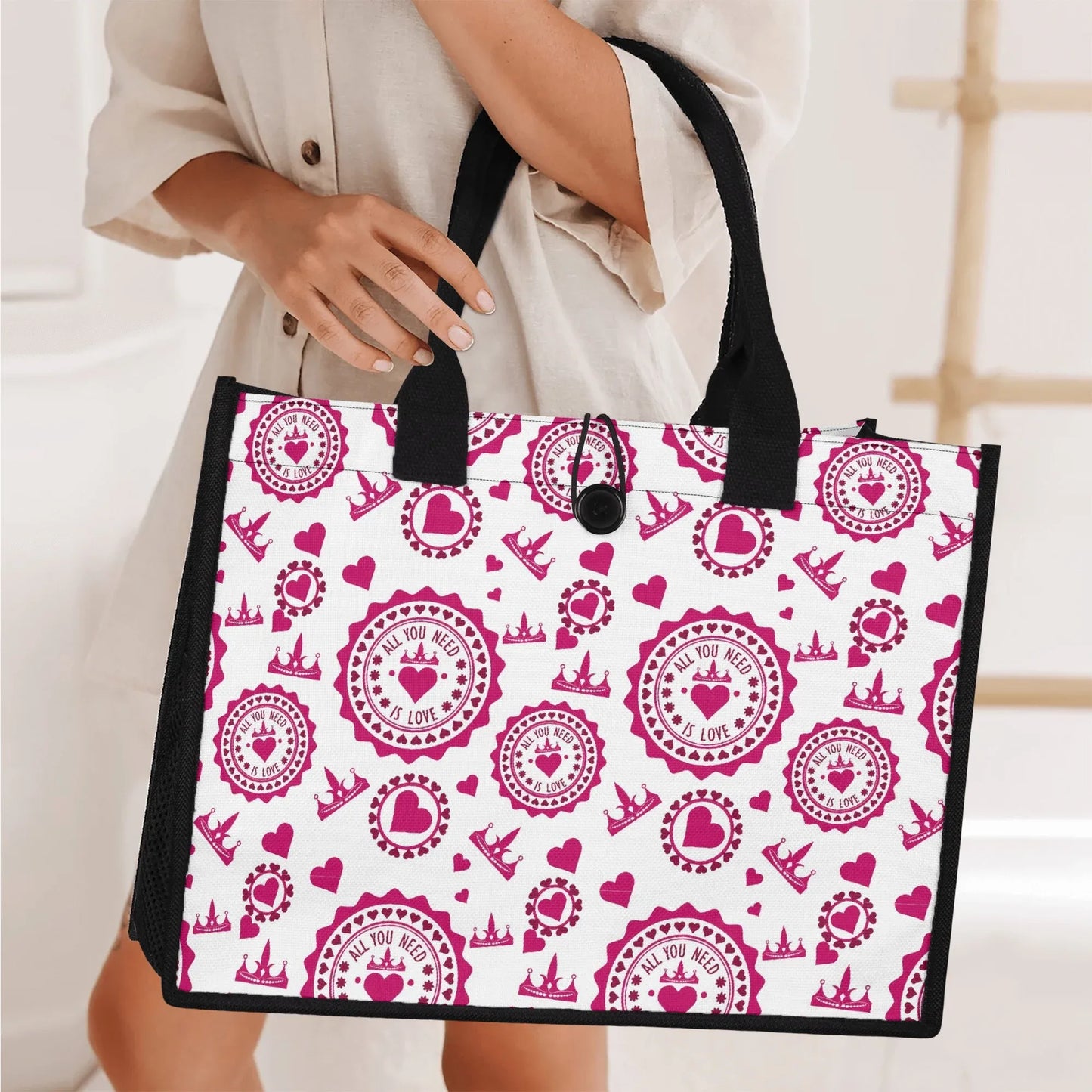 all-you-need-is-love-premium-canvas-shopper-tasche-tragetasche-jlr-design-6 - JLR Design