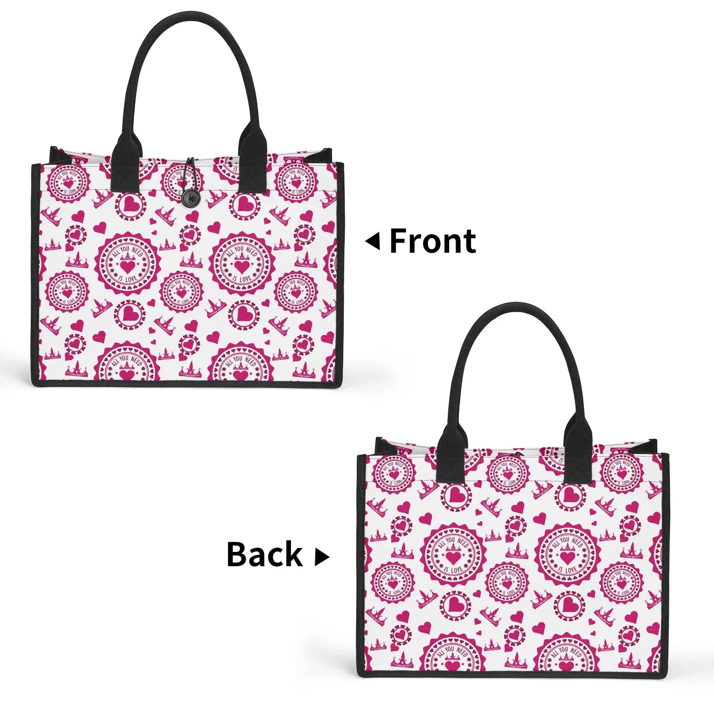 all-you-need-is-love-premium-canvas-shopper-tasche-tragetasche-jlr-design-8 - JLR Design