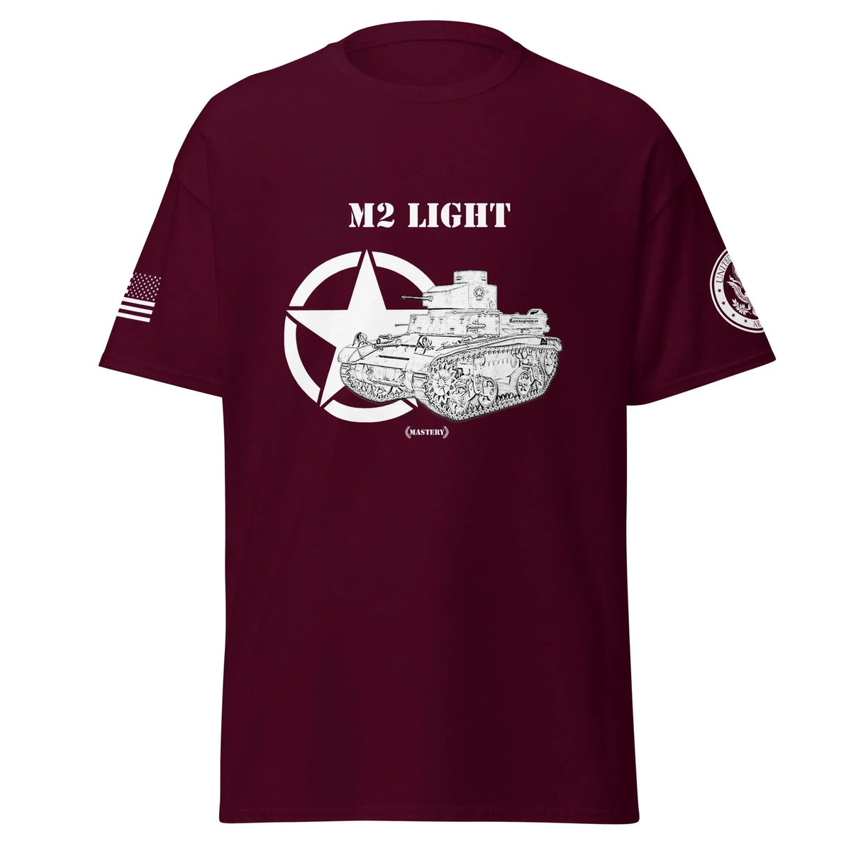 amerikanischer-leichter-panzer-m2-light-mastery-t-shirt-sw-t-shirt-jlr-design-jlr-design-de-8 - JLR Design