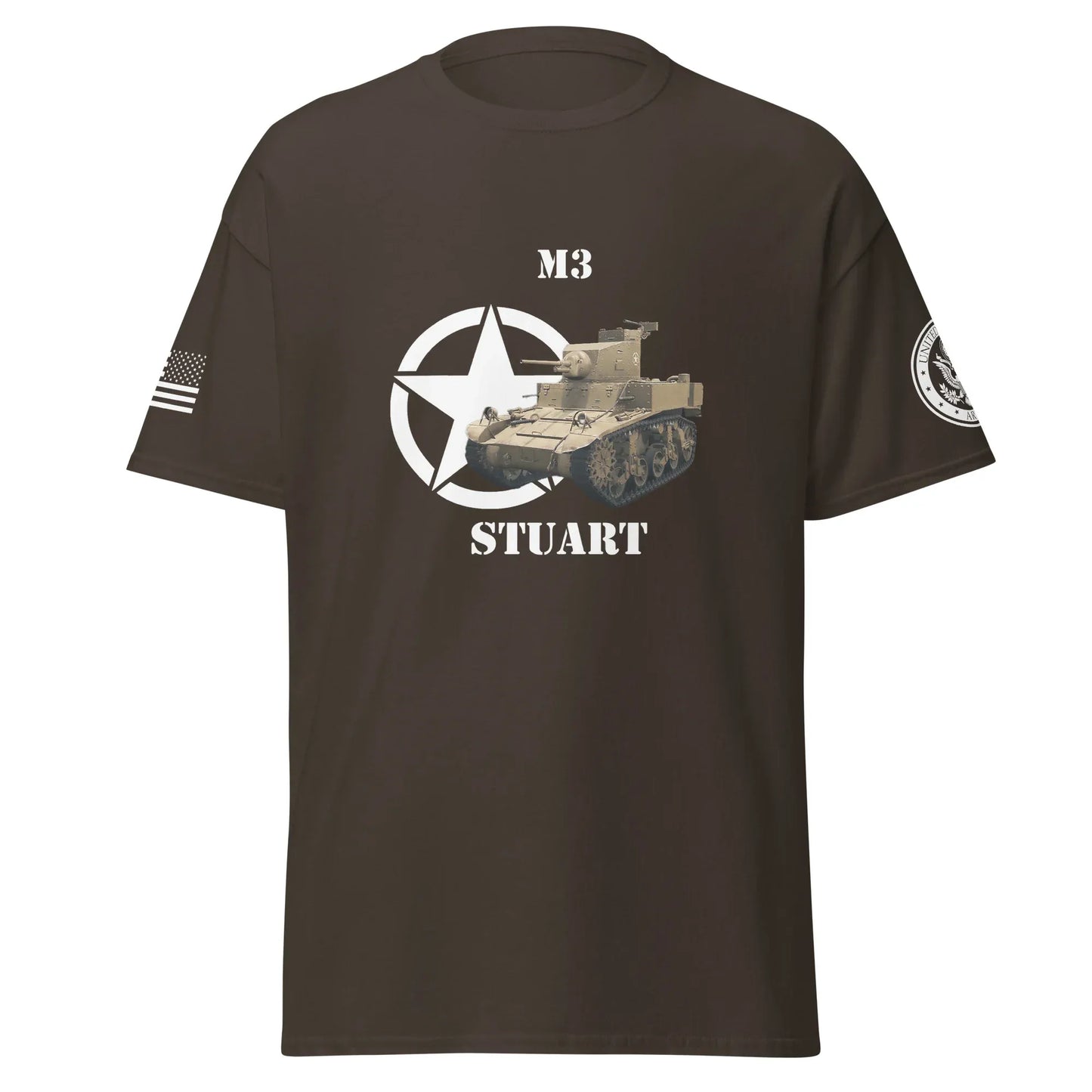 amerikanischer-leichter-panzer-m3-stuart-t-shirt-t-shirt-jlr-design-13 - JLR Design