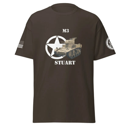 amerikanischer-leichter-panzer-m3-stuart-t-shirt-t-shirt-jlr-design-13 - JLR Design