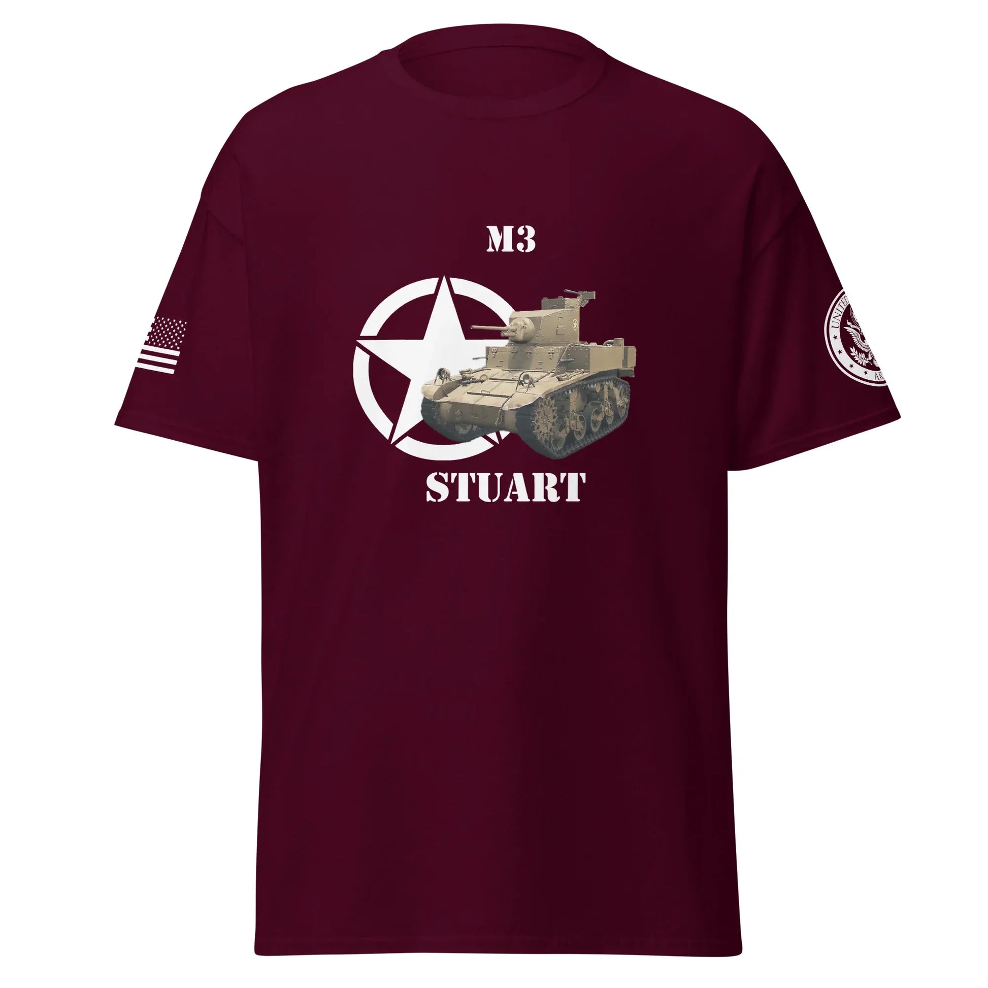 amerikanischer-leichter-panzer-m3-stuart-t-shirt-t-shirt-jlr-design-7 - JLR Design
