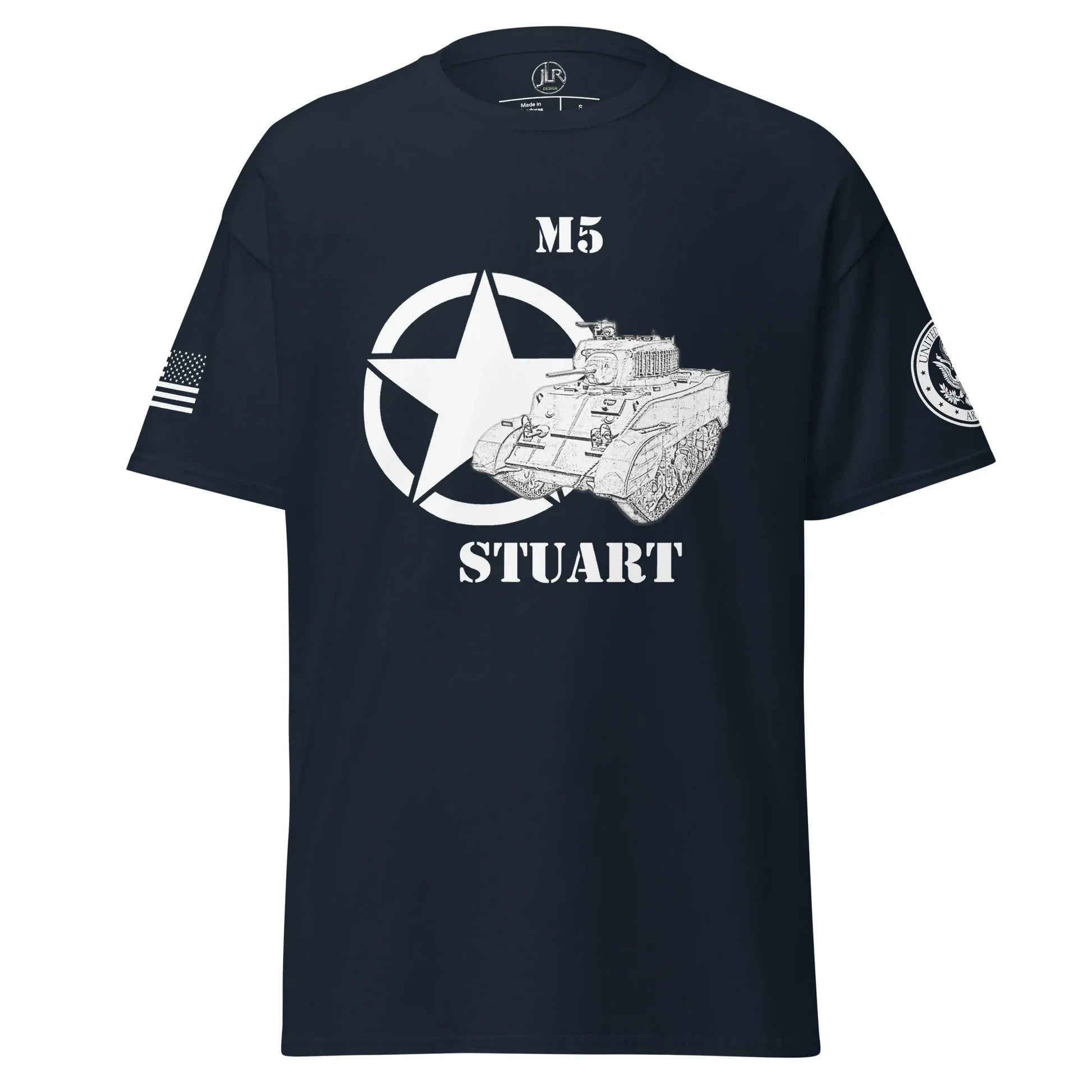 amerikanischer-leichter-panzer-m5-stuart-t-shirt-sw-t-shirt-jlr-design-4 - JLR Design
