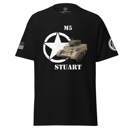 amerikanischer-leichter-panzer-m5-stuart-t-shirt-t-shirt-jlr-design-1 - JLR Design