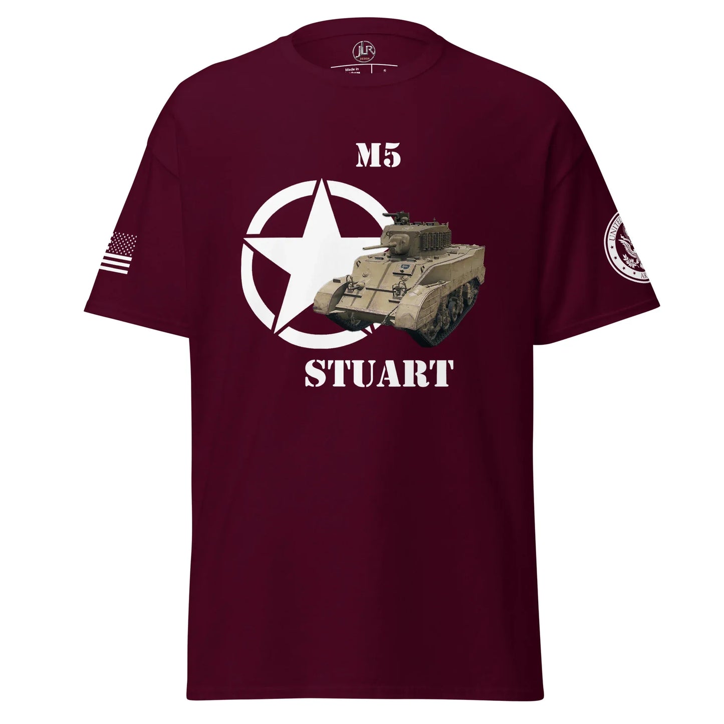 amerikanischer-leichter-panzer-m5-stuart-t-shirt-t-shirt-jlr-design-7 - JLR Design