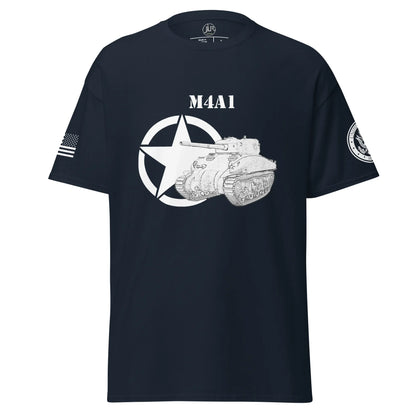 amerikanischer-mittlerer-panzer-m4a1-t-shirt-sw-t-shirt-jlr-design-4 - JLR Design