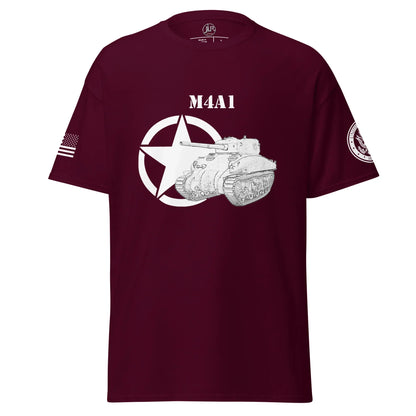 amerikanischer-mittlerer-panzer-m4a1-t-shirt-sw-t-shirt-jlr-design-7 - JLR Design