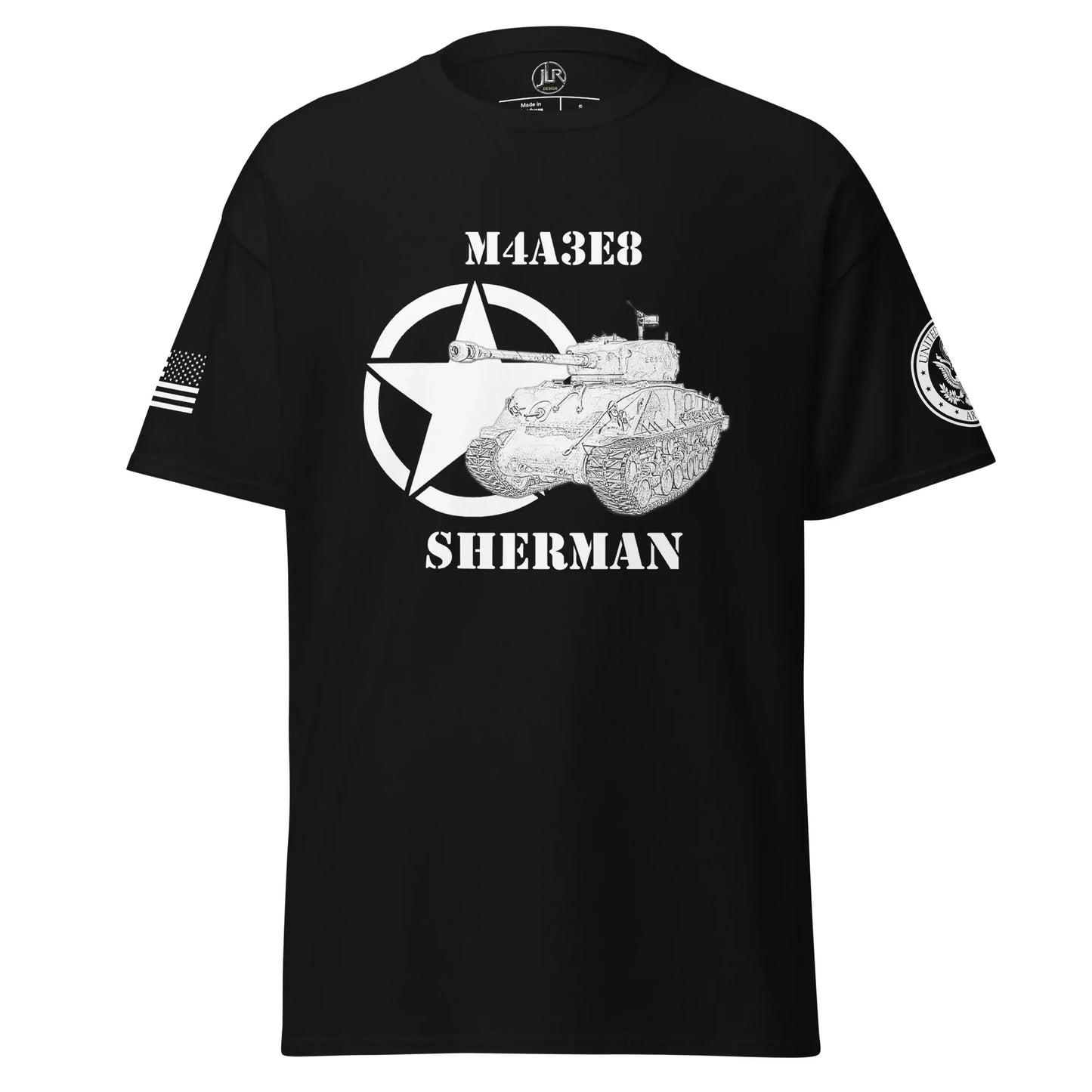 amerikanischer-mittlerer-panzer-m4a3e8-sherman-t-shirt-sw-t-shirt-jlr-design-1 - JLR Design