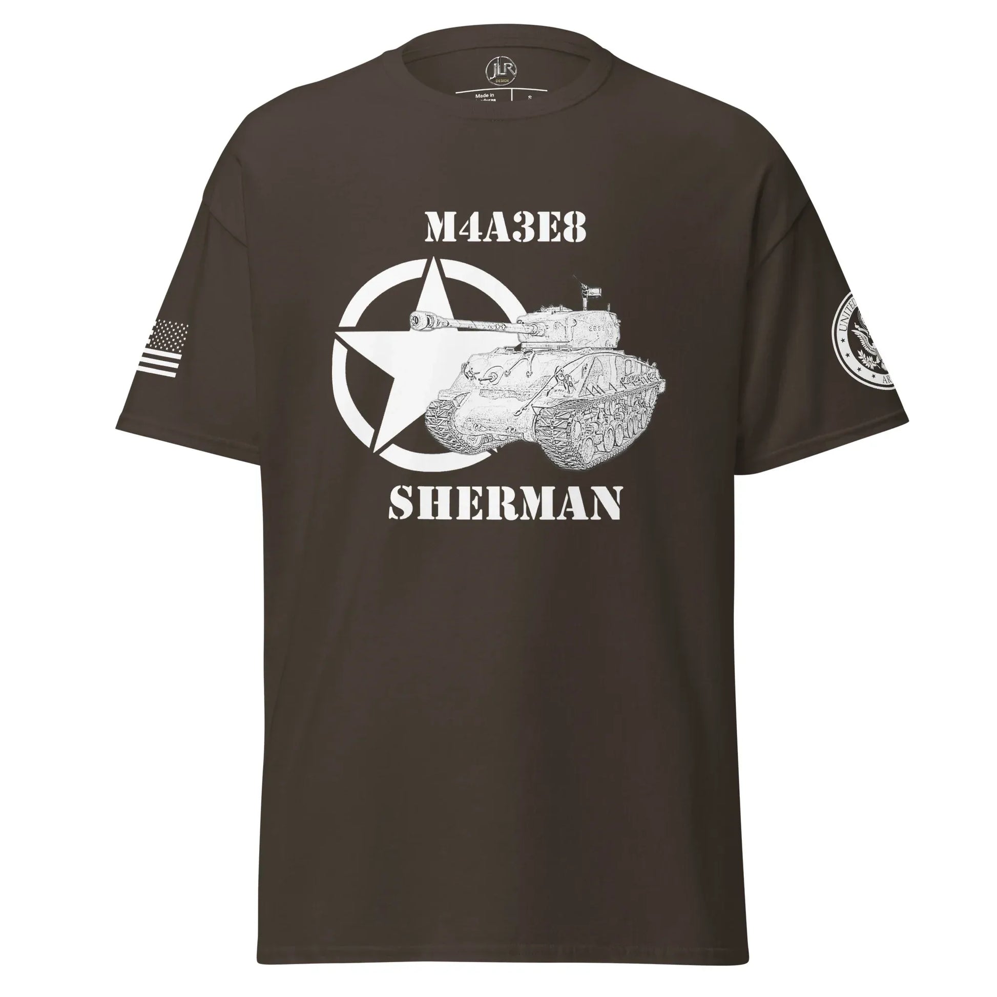 amerikanischer-mittlerer-panzer-m4a3e8-sherman-t-shirt-sw-t-shirt-jlr-design-13 - JLR Design