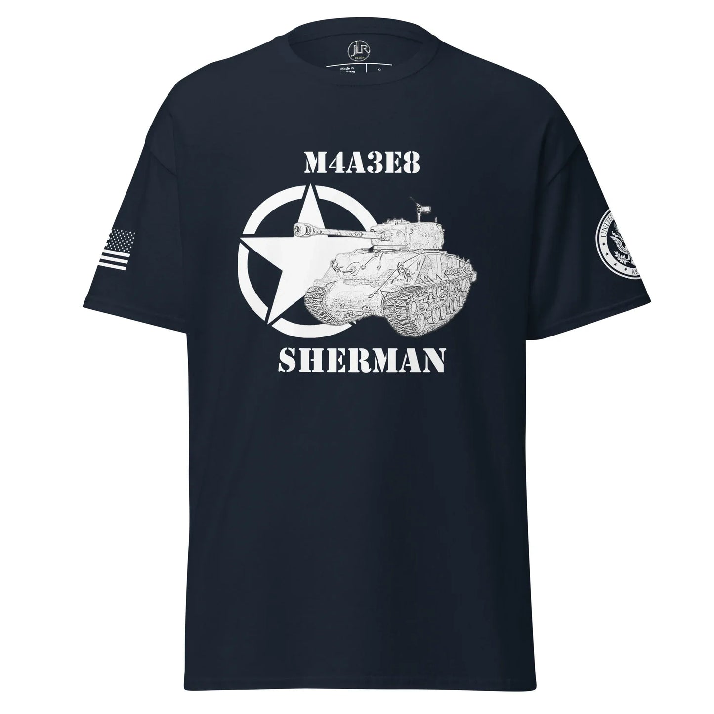amerikanischer-mittlerer-panzer-m4a3e8-sherman-t-shirt-sw-t-shirt-jlr-design-4 - JLR Design