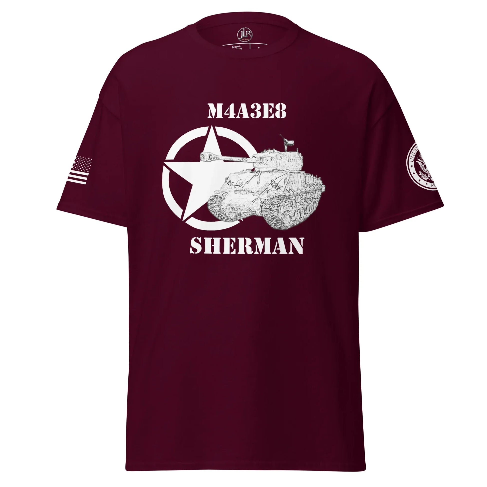 amerikanischer-mittlerer-panzer-m4a3e8-sherman-t-shirt-sw-t-shirt-jlr-design-7 - JLR Design