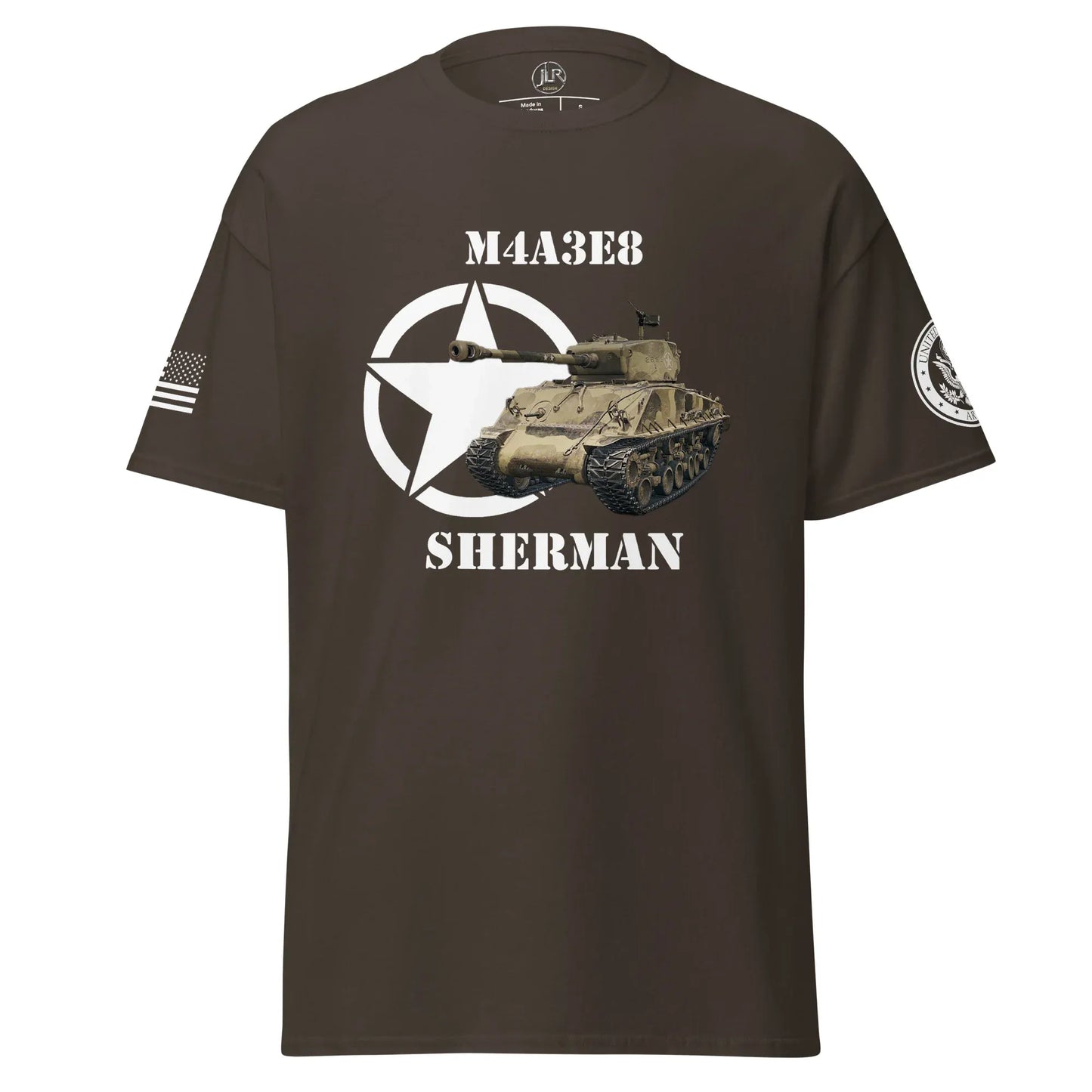 amerikanischer-mittlerer-panzer-m4a3e8-sherman-t-shirt-t-shirt-jlr-design-13 - JLR Design