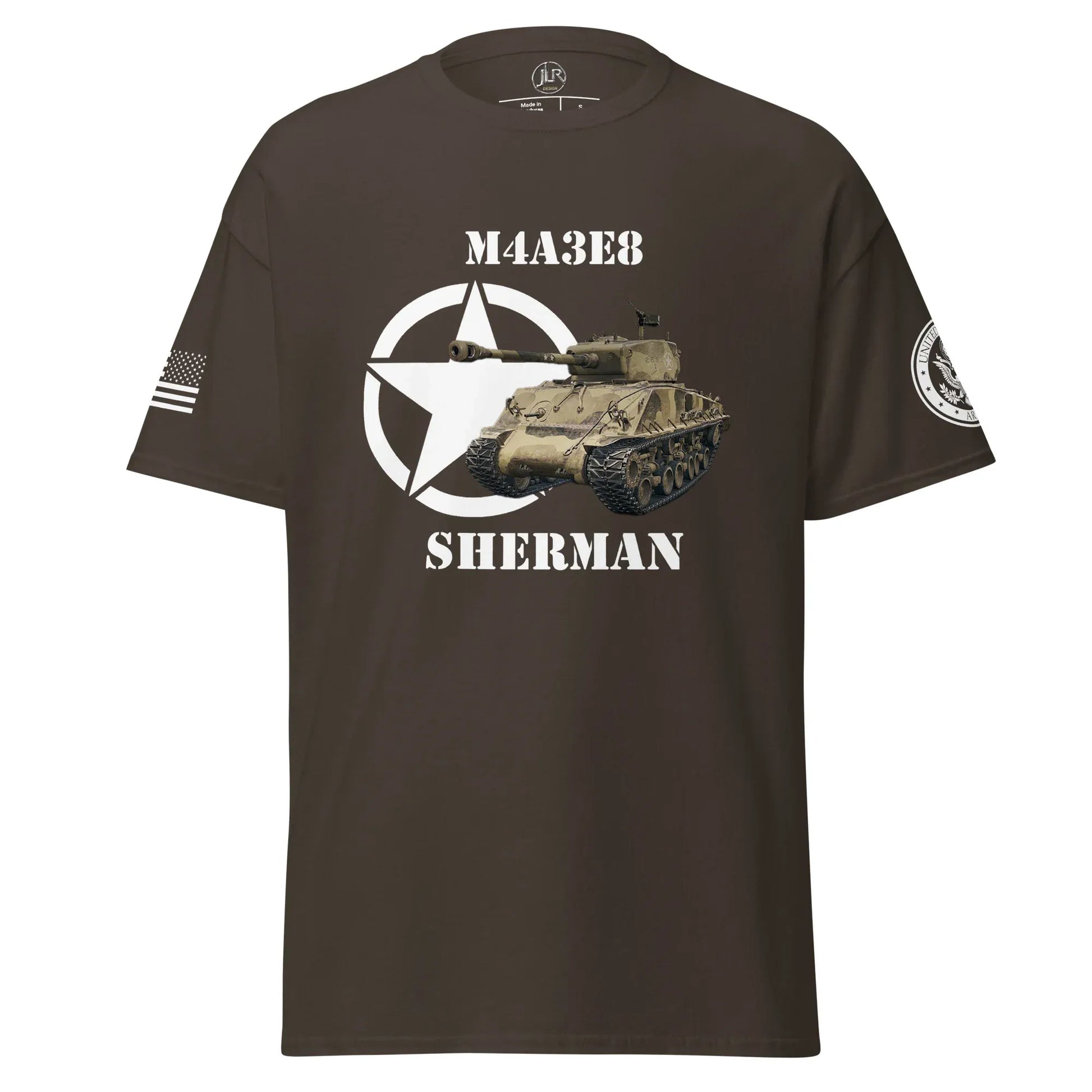 amerikanischer-mittlerer-panzer-m4a3e8-sherman-t-shirt-t-shirt-jlr-design-13 - JLR Design