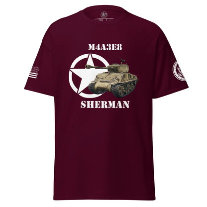 amerikanischer-mittlerer-panzer-m4a3e8-sherman-t-shirt-t-shirt-jlr-design-7 - JLR Design