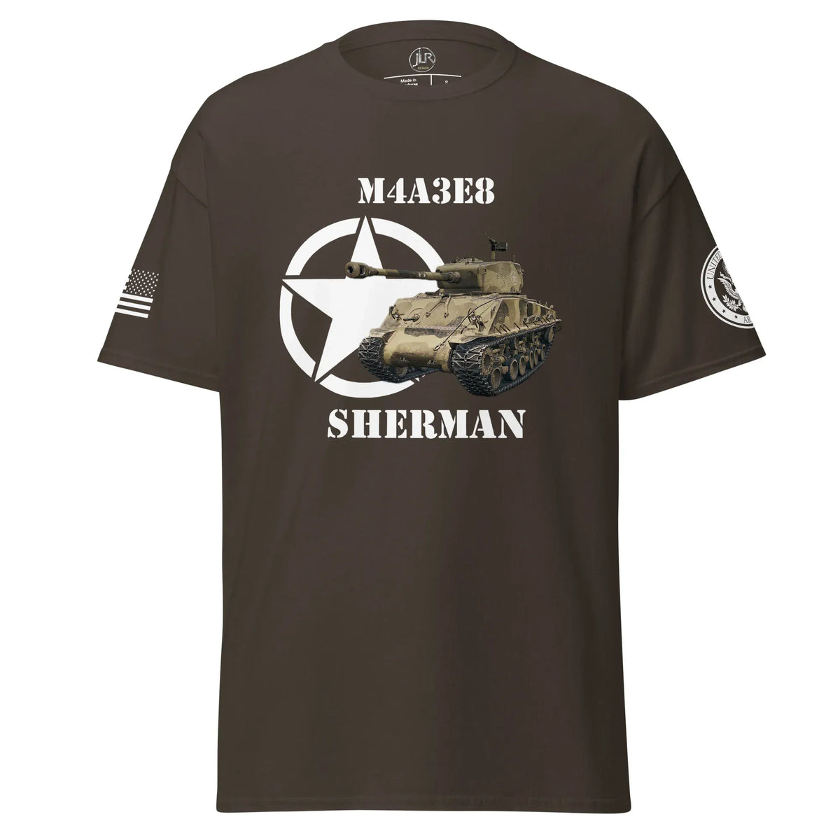 amerikanischer-mittlerer-panzer-m4a3e8-sherman-t-shirt-t-shirt-jlr-design-jlr-design-de-13 - JLR Design