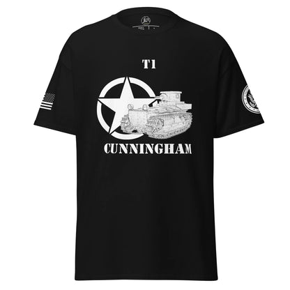 amerikanischer-panzer-t1-cunningham-t-shirt-sw-t-shirt-jlr-design-1 - JLR Design