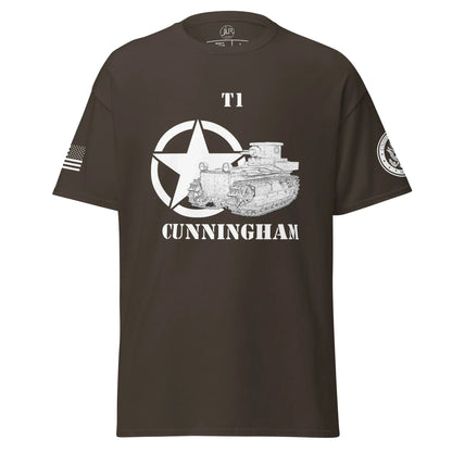 amerikanischer-panzer-t1-cunningham-t-shirt-sw-t-shirt-jlr-design-13 - JLR Design