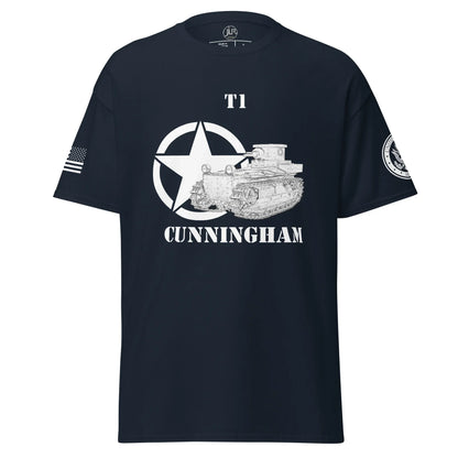amerikanischer-panzer-t1-cunningham-t-shirt-sw-t-shirt-jlr-design-4 - JLR Design