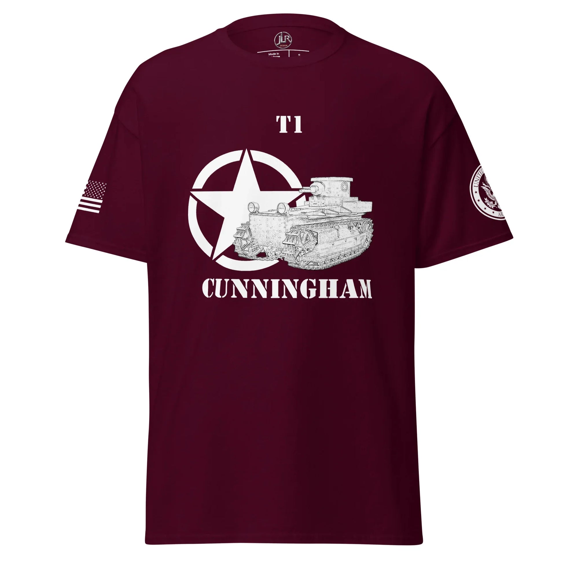 amerikanischer-panzer-t1-cunningham-t-shirt-sw-t-shirt-jlr-design-7 - JLR Design