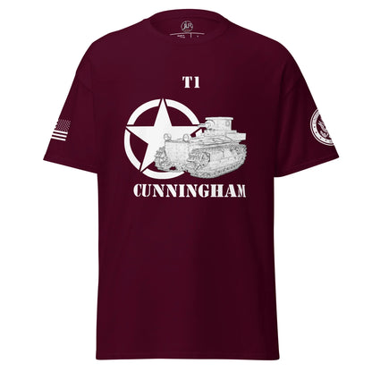amerikanischer-panzer-t1-cunningham-t-shirt-sw-t-shirt-jlr-design-7 - JLR Design