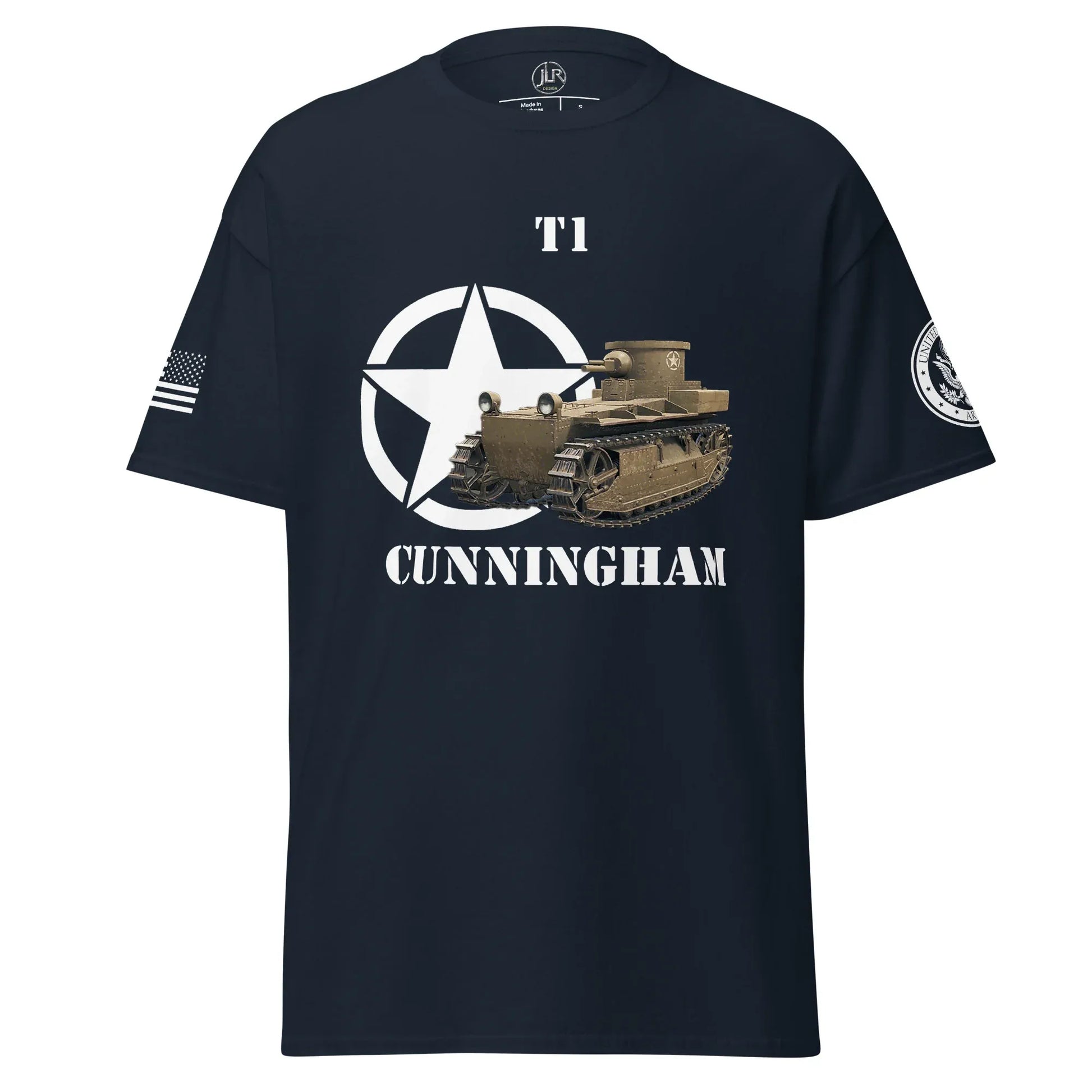 amerikanischer-panzer-t1-cunningham-t-shirt-t-shirt-jlr-design-4 - JLR Design