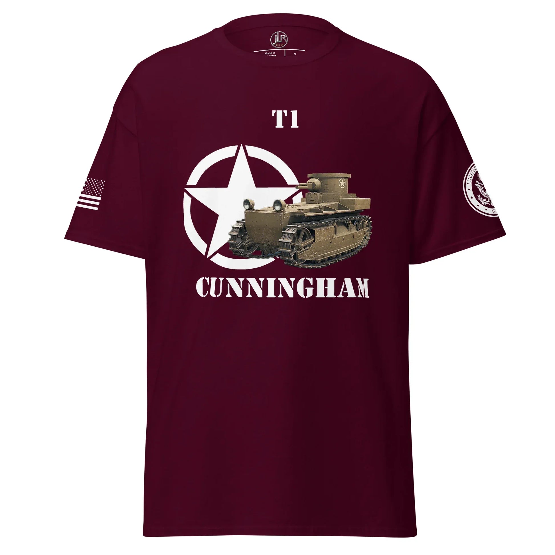 amerikanischer-panzer-t1-cunningham-t-shirt-t-shirt-jlr-design-7 - JLR Design