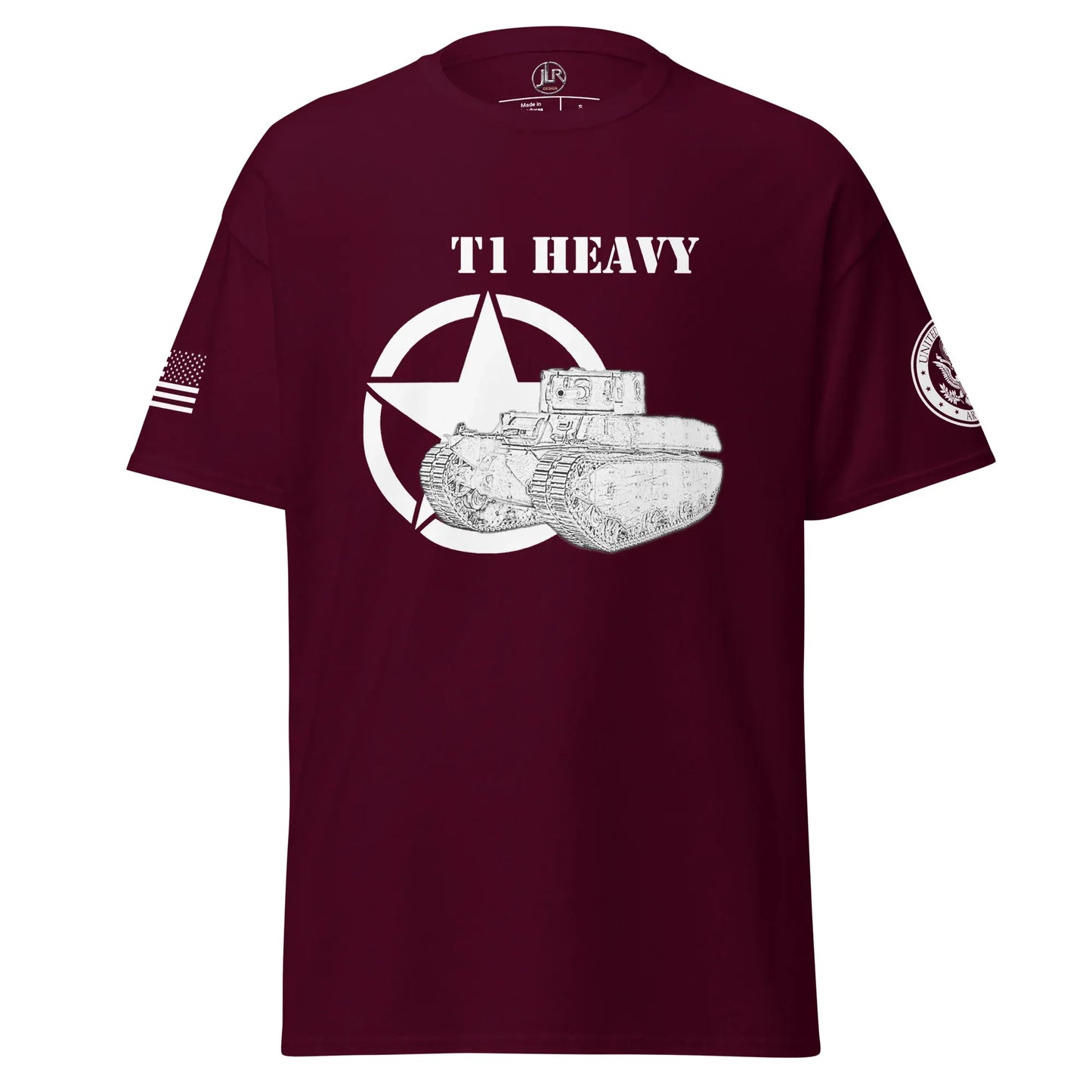 amerikanischer-schwerer-panzer-t1-heavy-t-shirt-sw-t-shirt-jlr-design-7 - JLR Design