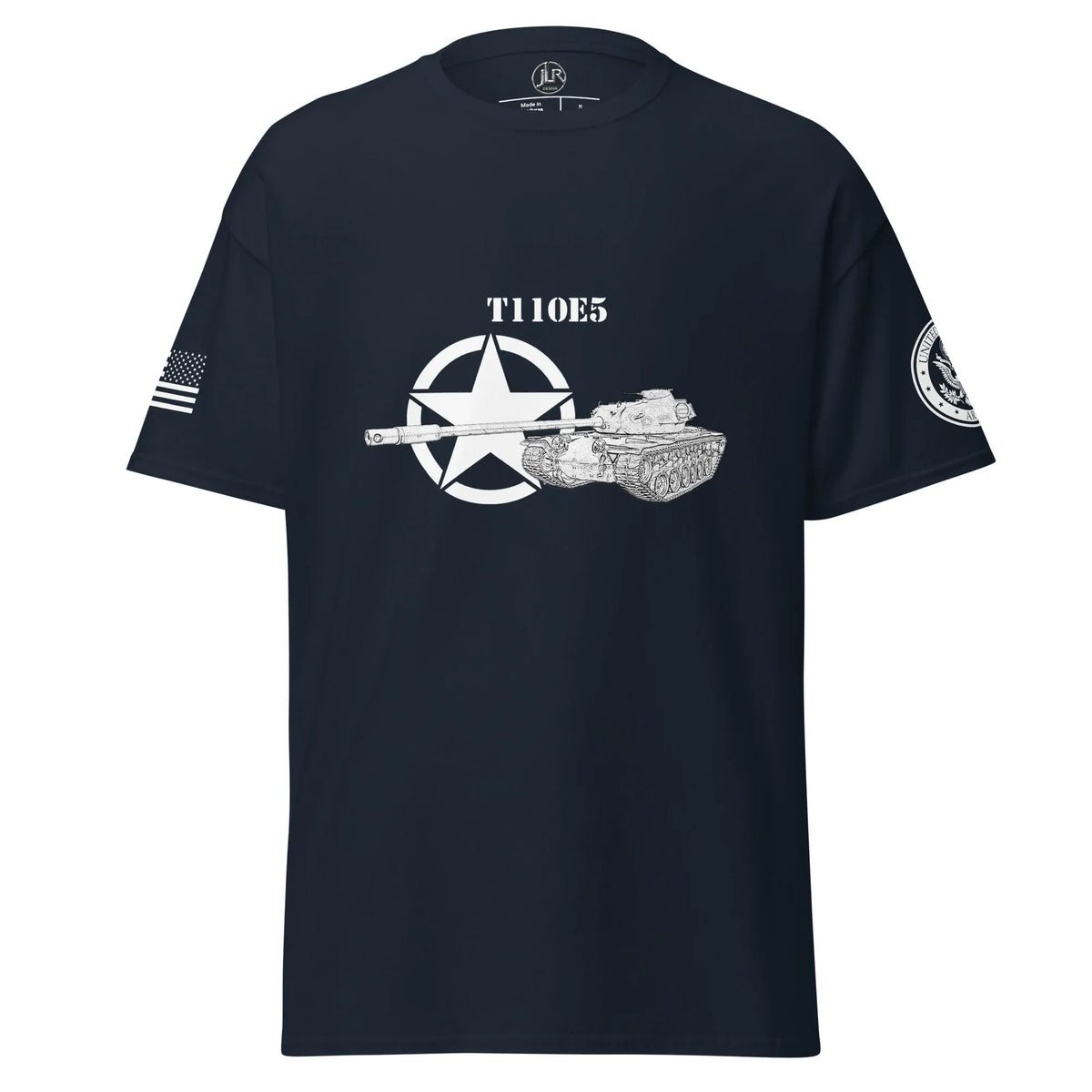 amerikanischer-schwerer-panzer-t110e5-t-shirt-sw-t-shirt-jlr-design-jlr-design-de-4 - JLR Design