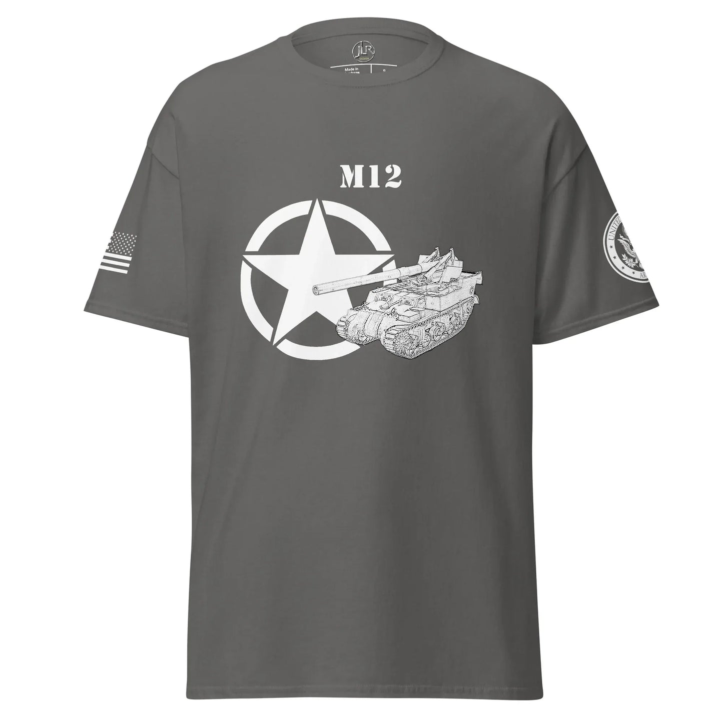 amerikanisches-artilleriefahrzeug-m12-t-shirt-sw-t-shirt-jlr-design-10 - JLR Design