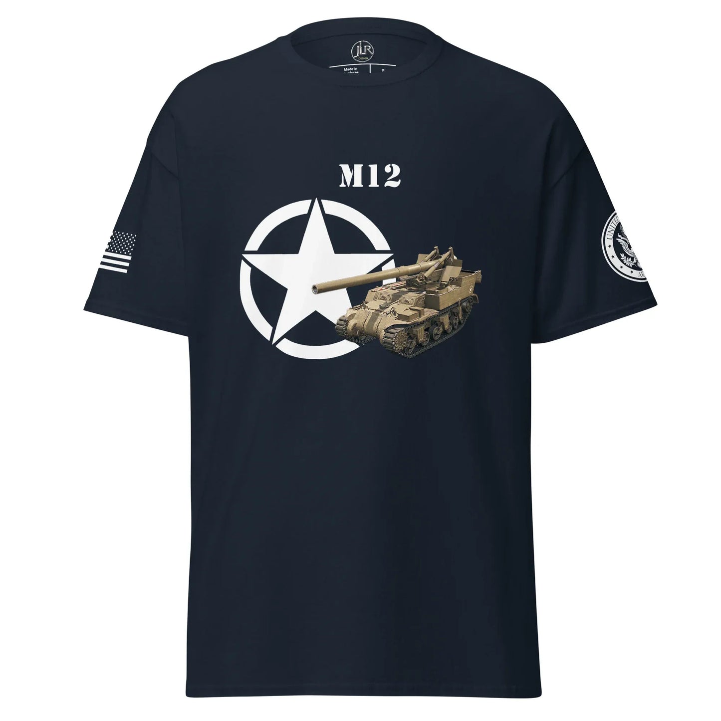 amerikanisches-artilleriefahrzeug-m12-t-shirt-t-shirt-jlr-design-4 - JLR Design