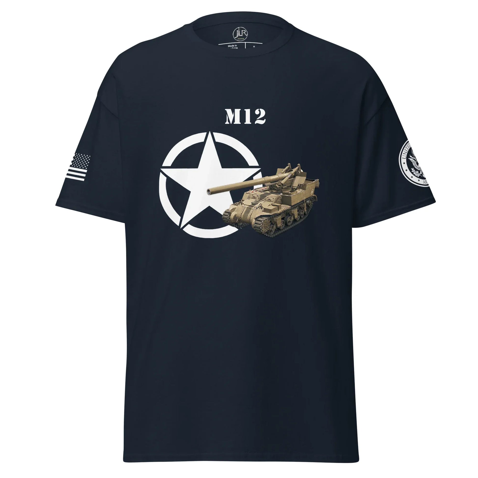 amerikanisches-artilleriefahrzeug-m12-t-shirt-t-shirt-jlr-design-4 - JLR Design