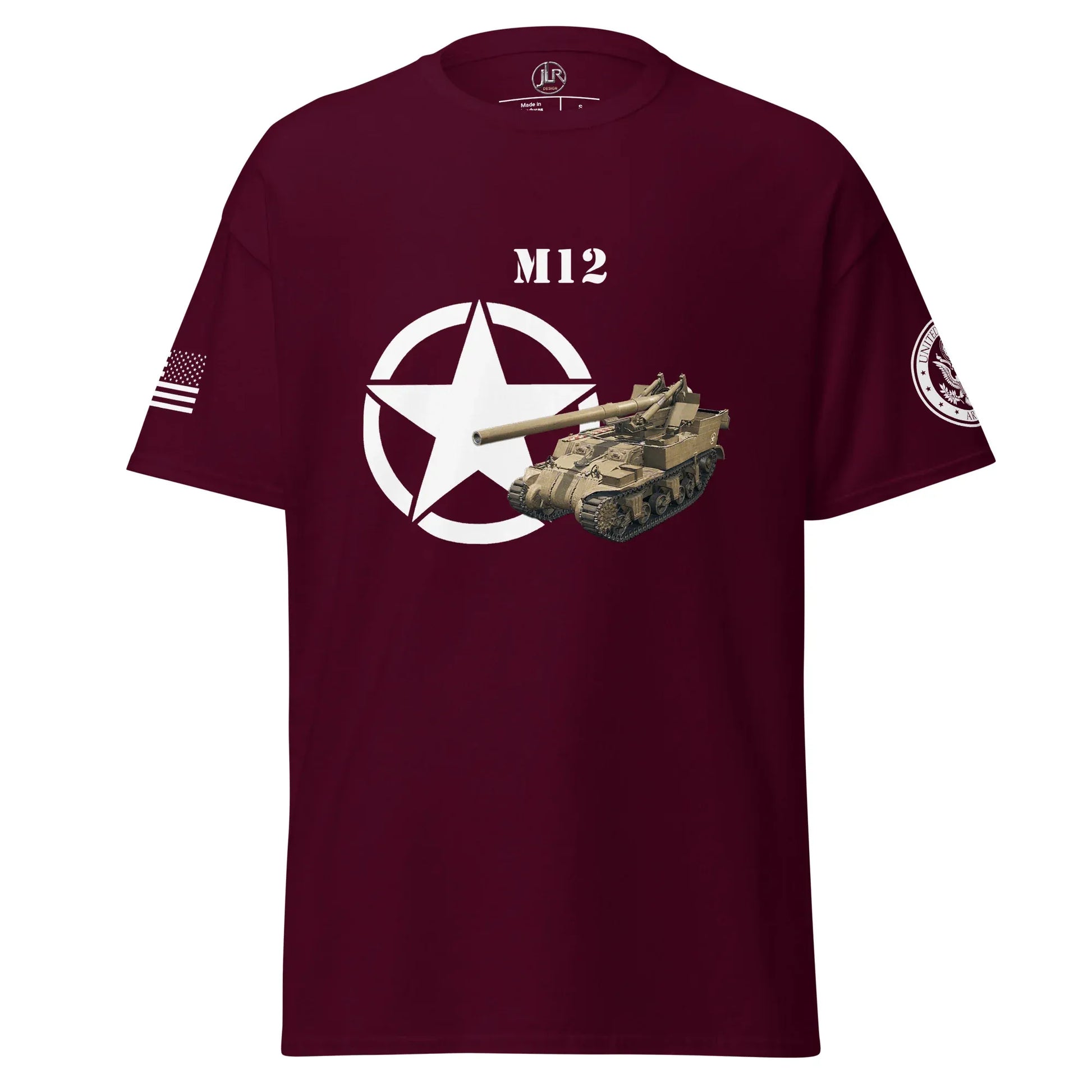 amerikanisches-artilleriefahrzeug-m12-t-shirt-t-shirt-jlr-design-7 - JLR Design
