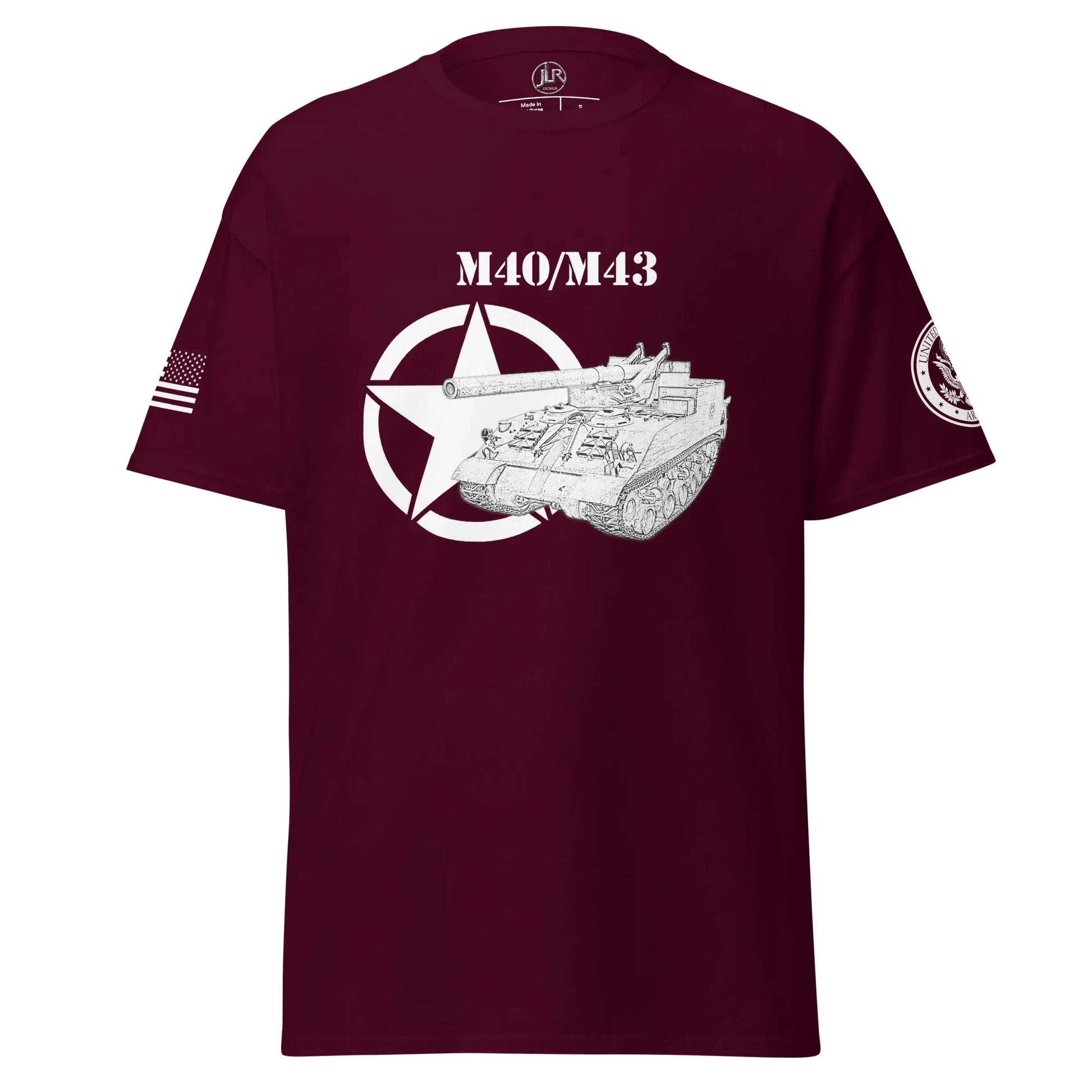 amerikanisches-artilleriefahrzeug-m40m43-t-shirt-sw-t-shirt-jlr-design-7 - JLR Design